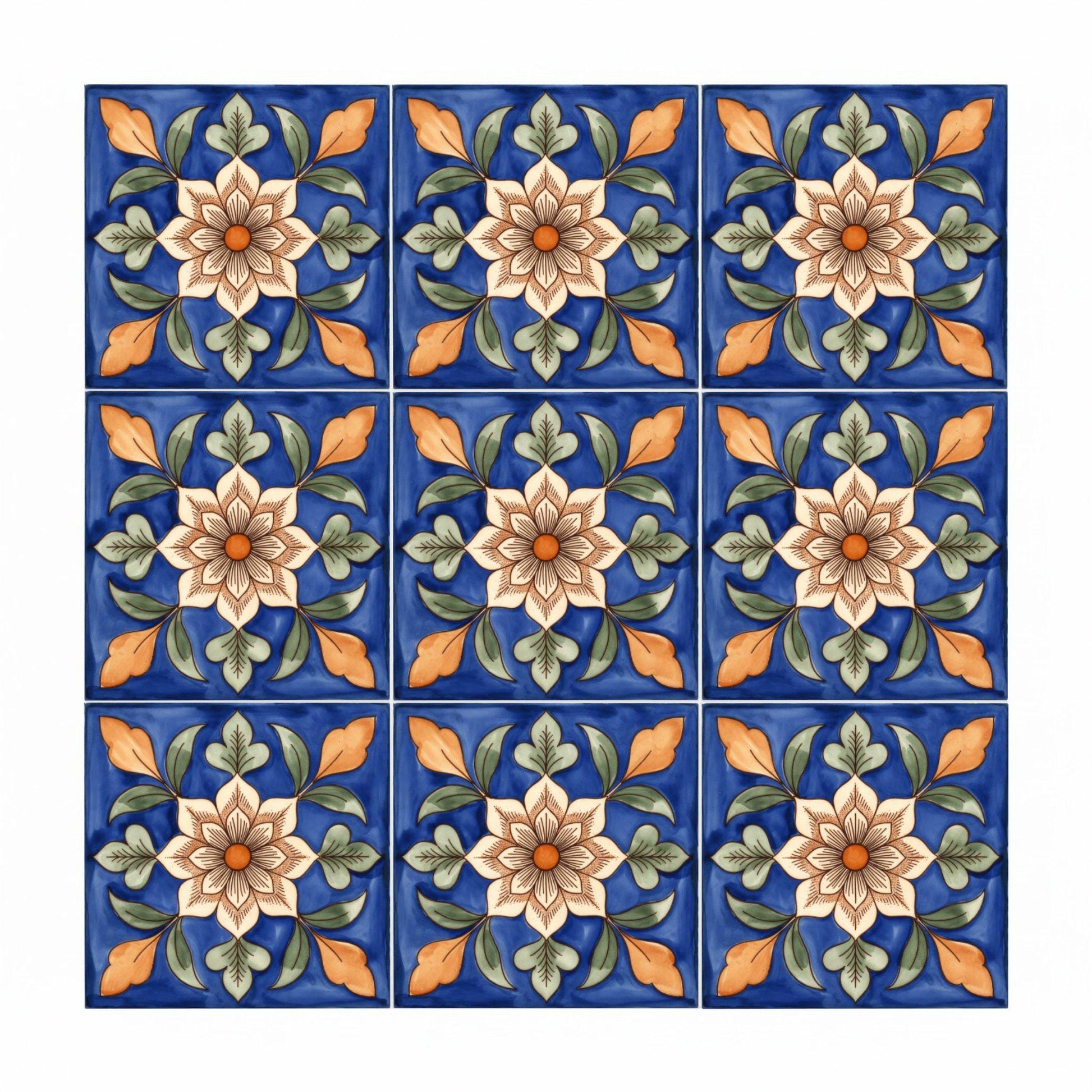Fliese Dubrovnik Floral · Natur-Dekor