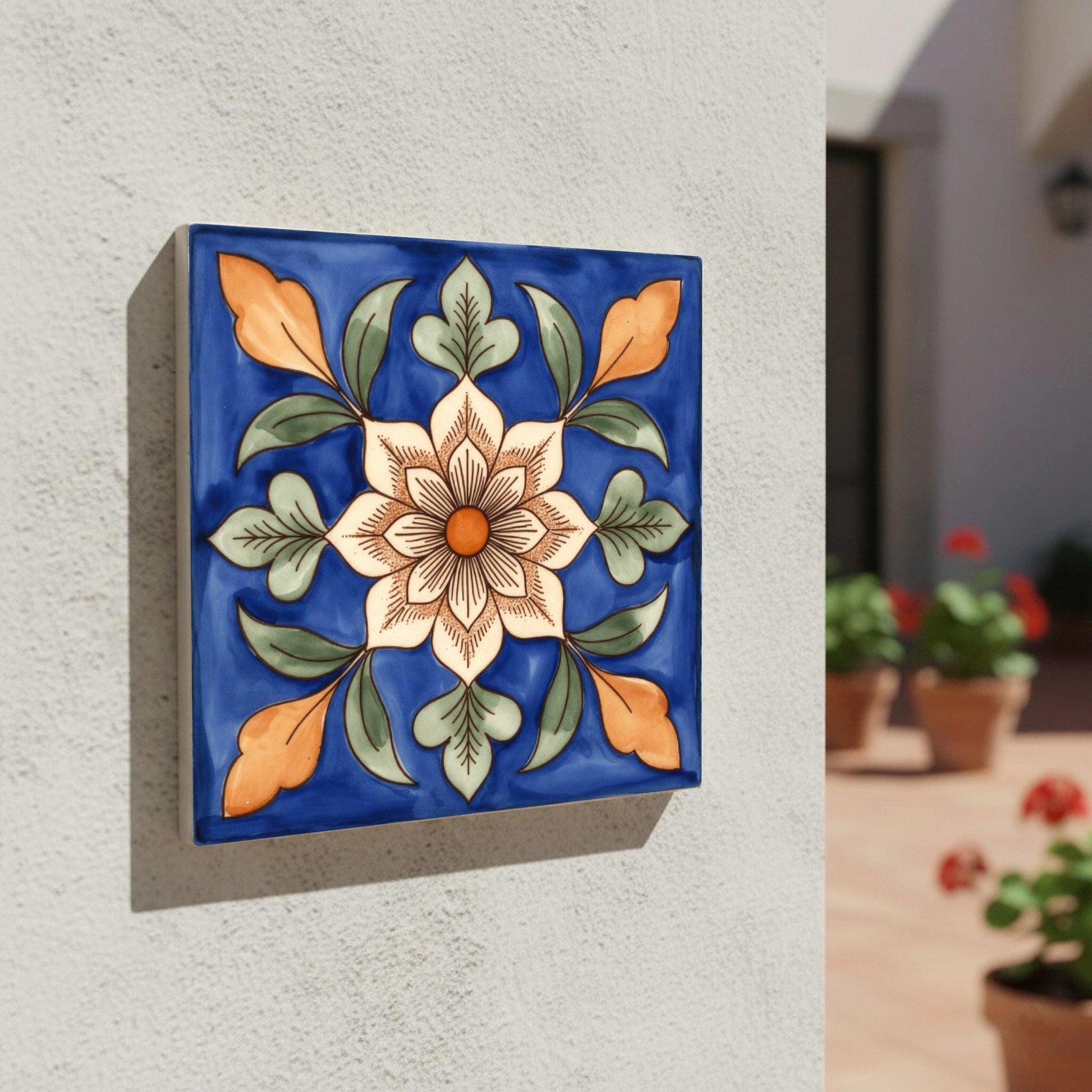 Fliese Dubrovnik Floral · Natur-Dekor