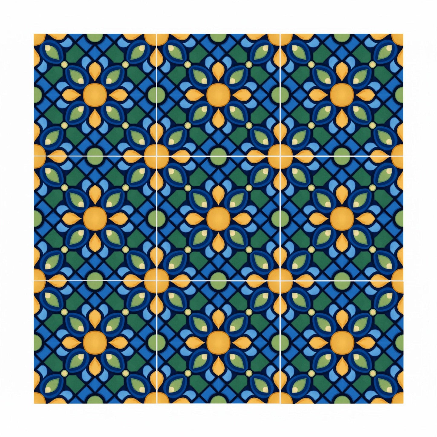 Mediterranean Geometric — Modern Geometric Design Decorative Tile