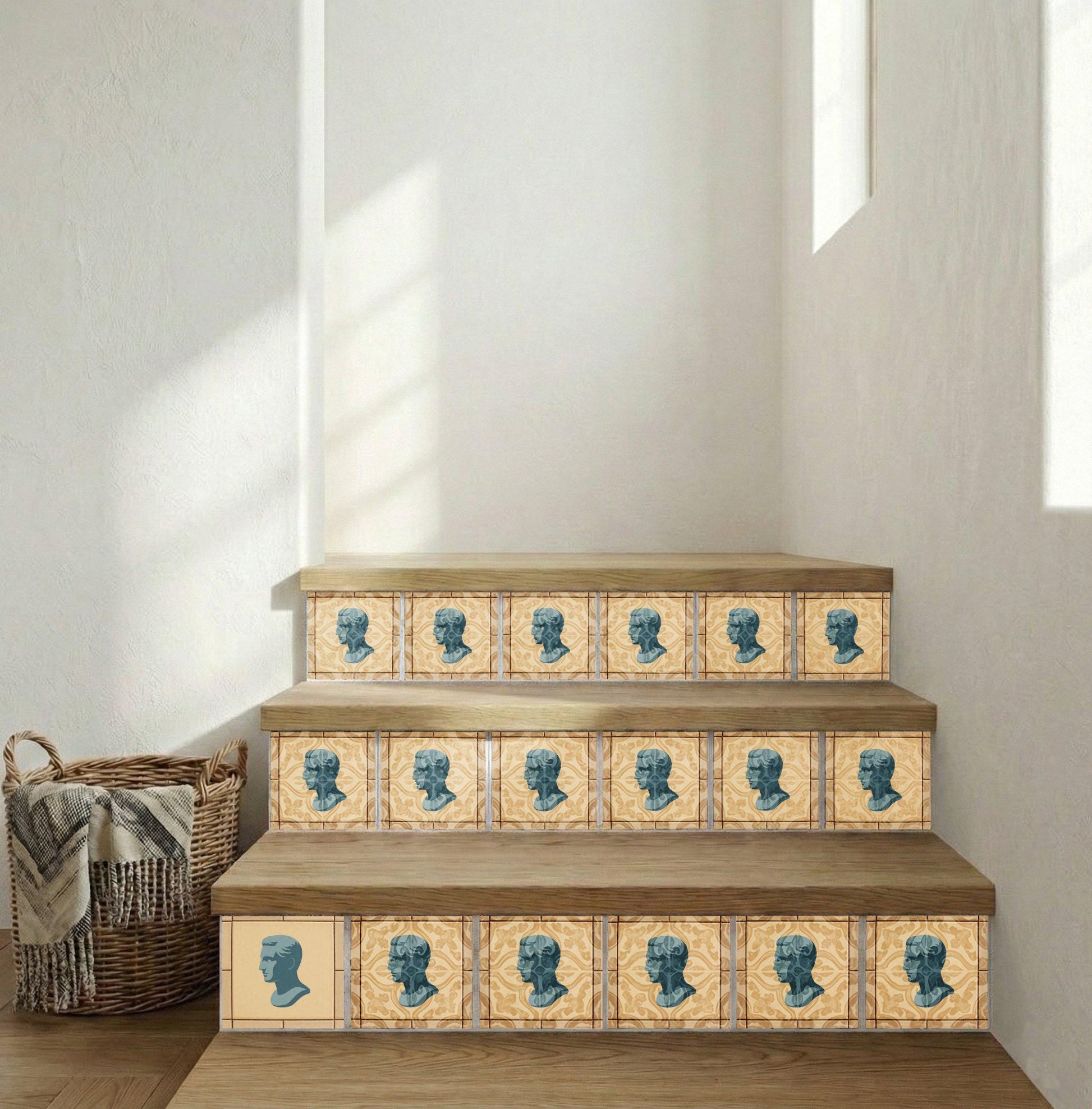 Fliese Römisch Bust Klassisch · Zeitloses Dekor-Design