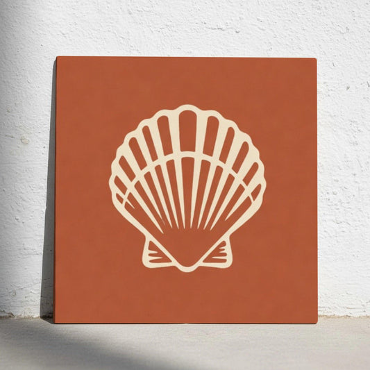 Azulejo Terracota Scallop concha