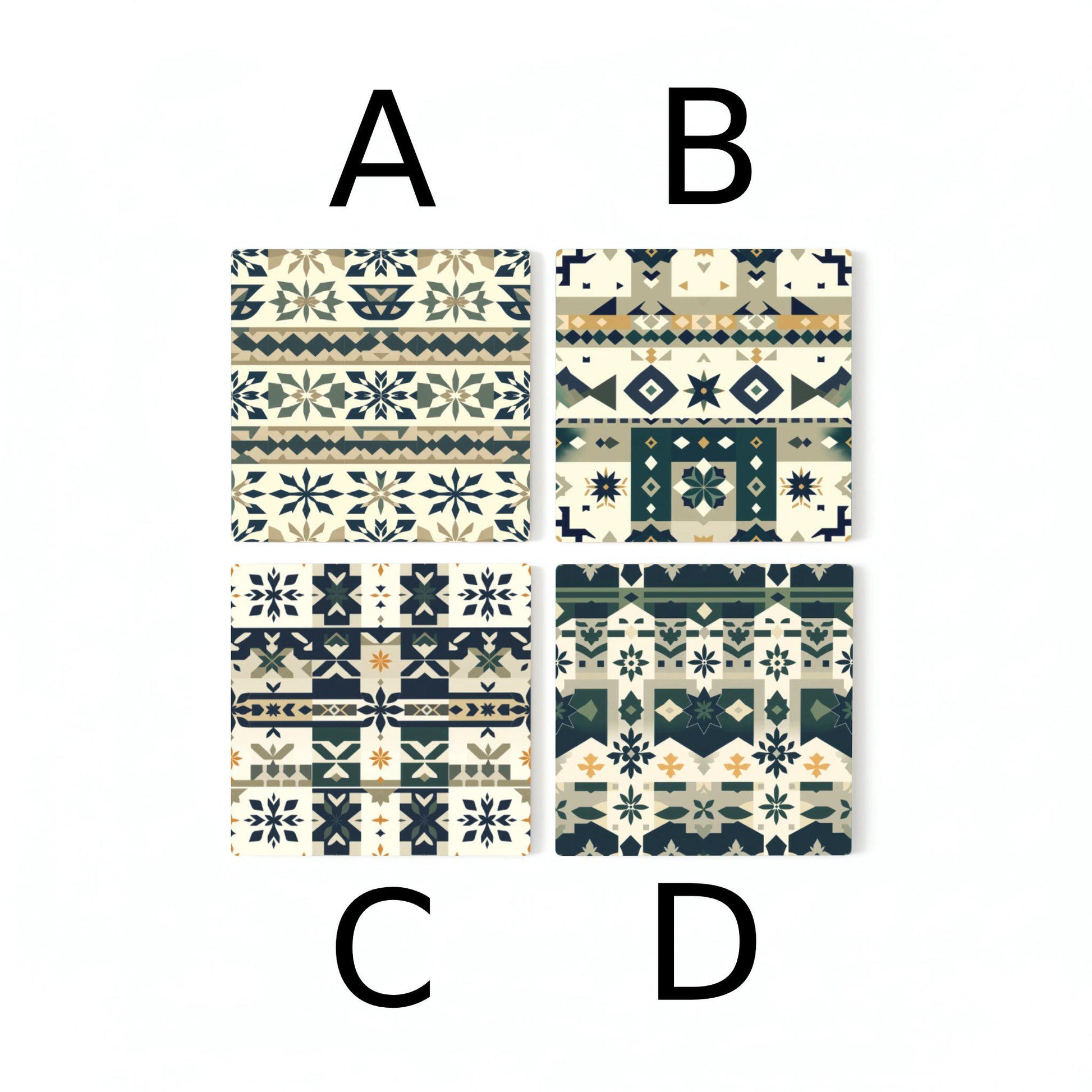 Juego de posavasos de cerámica — Ceramic Coaster Set · Museum Art on Coasters