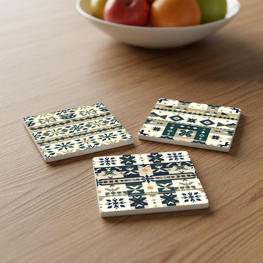Posavasos Juego de posavasos de cerámica