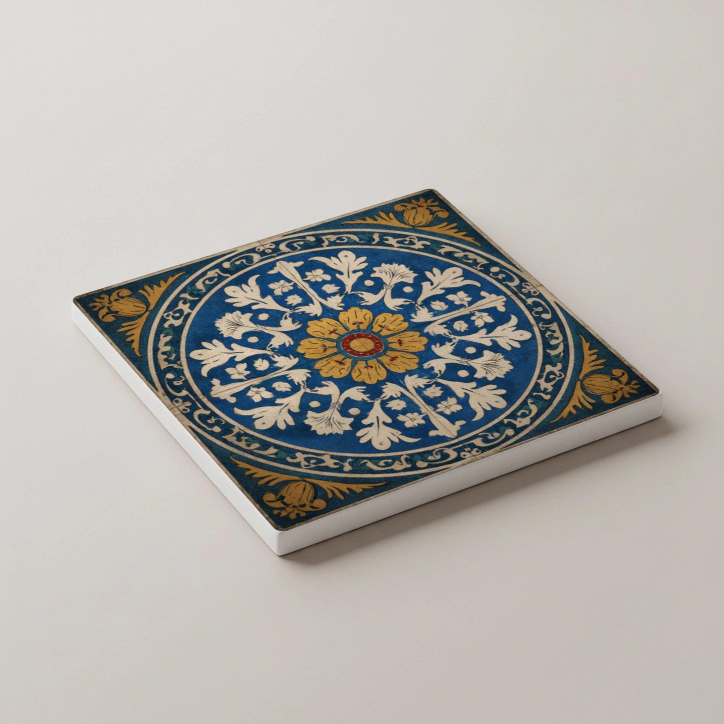 Talavera / Juego de posavasos de arte popular mexicano / Decoración co · Dessous de Verre avec Liège — Collection Grands Peintres