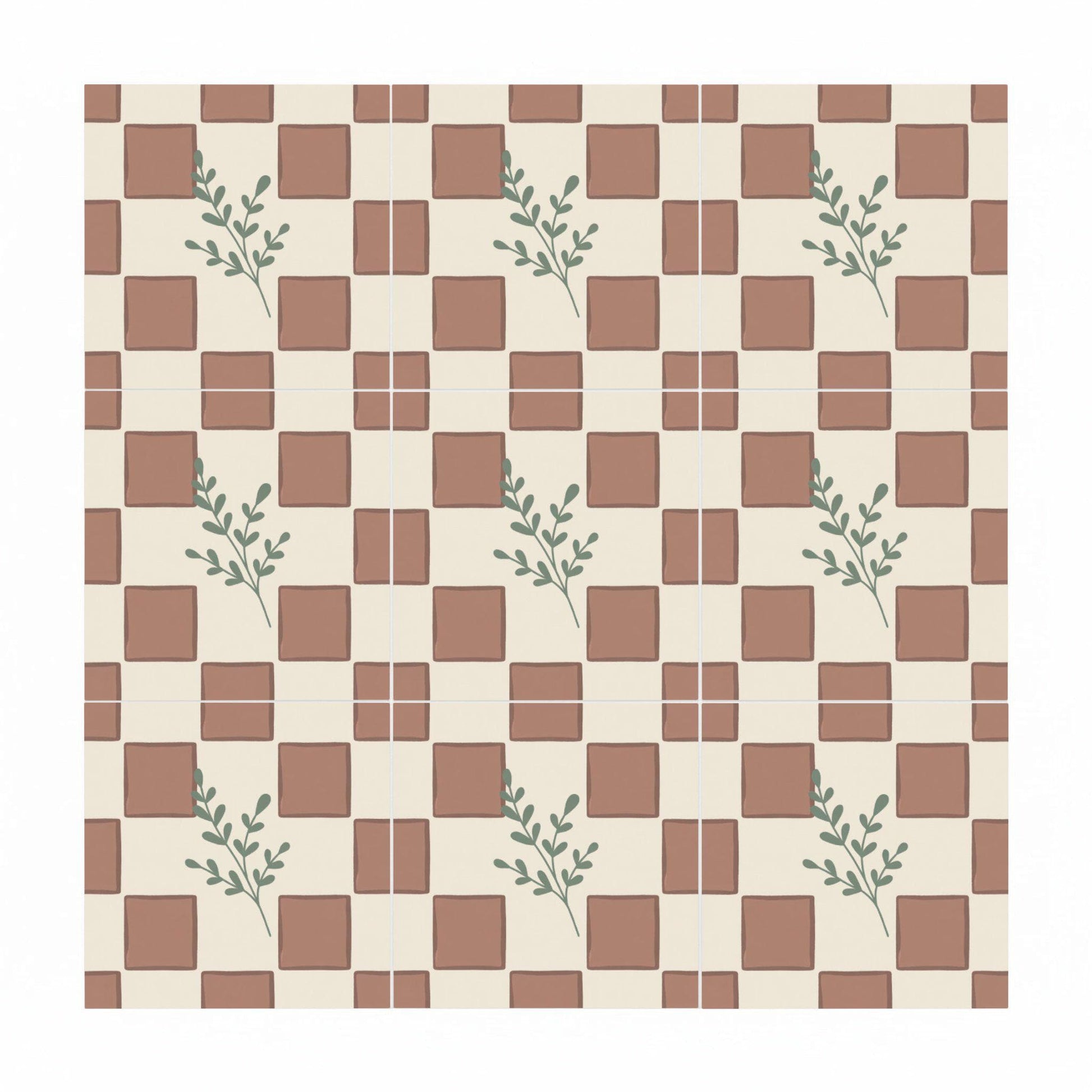 Damero Herb Rustic — Mediterranean Kitchen Tile Ceramic Tile