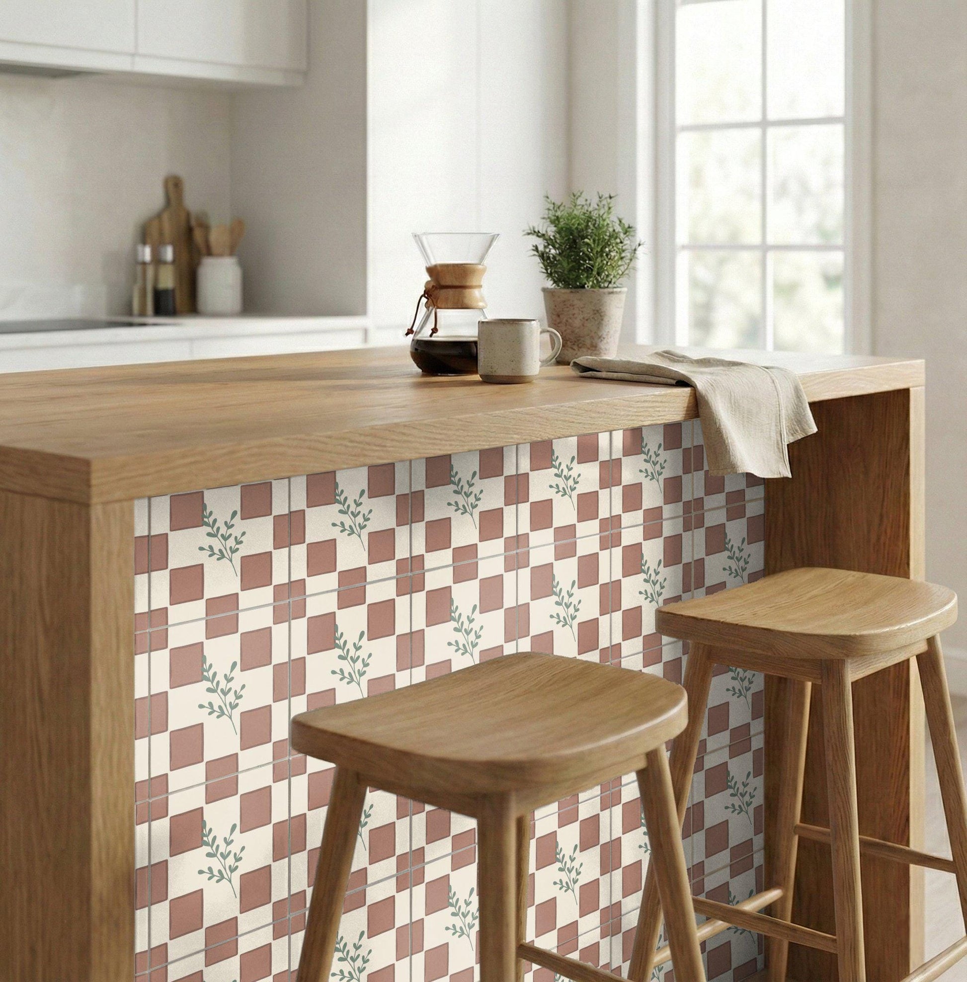 Damero Herb Rustic — Mediterranean Kitchen Tile Ceramic Tile