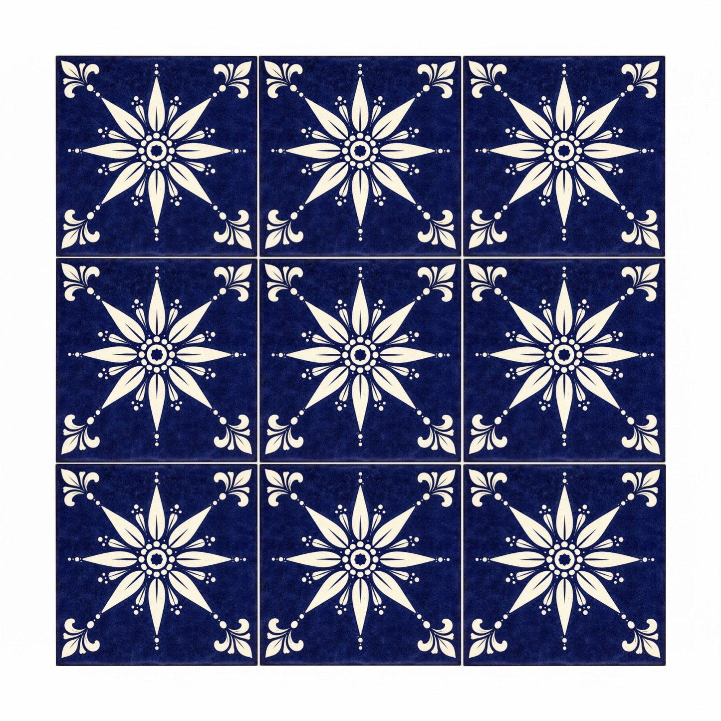 Fliese Nantes Blau · Modernes geometrisches Design