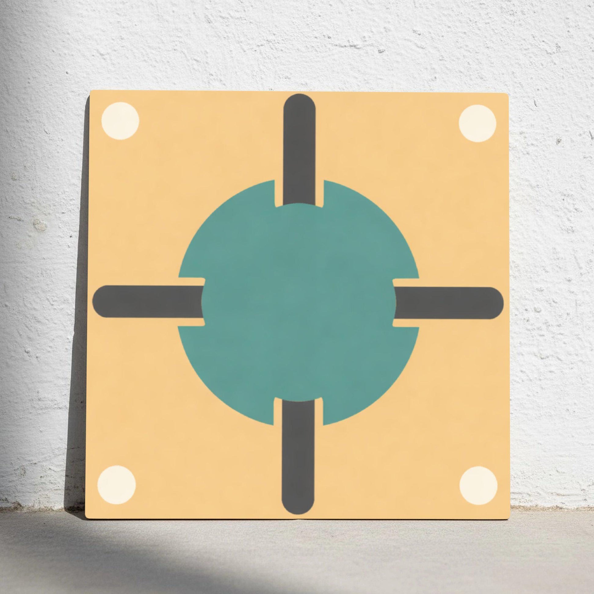 Azulejo 80s vintage geométrico
