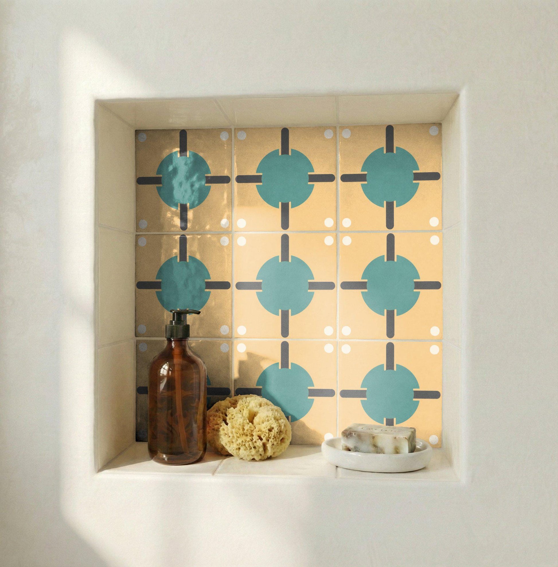 Azulejo 80s vintage geométrico