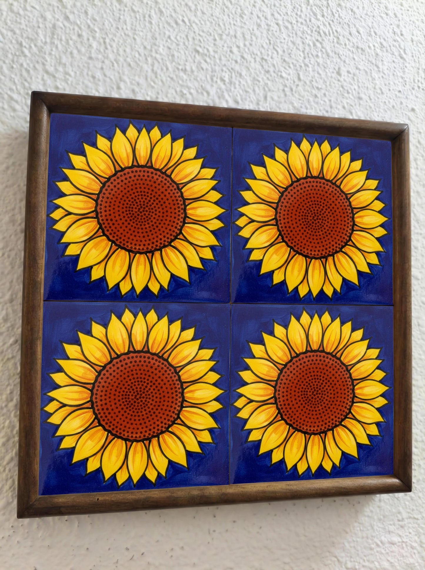 Pop Art Sunflower — Ornamental Ceramic Décor Ceramic Tile