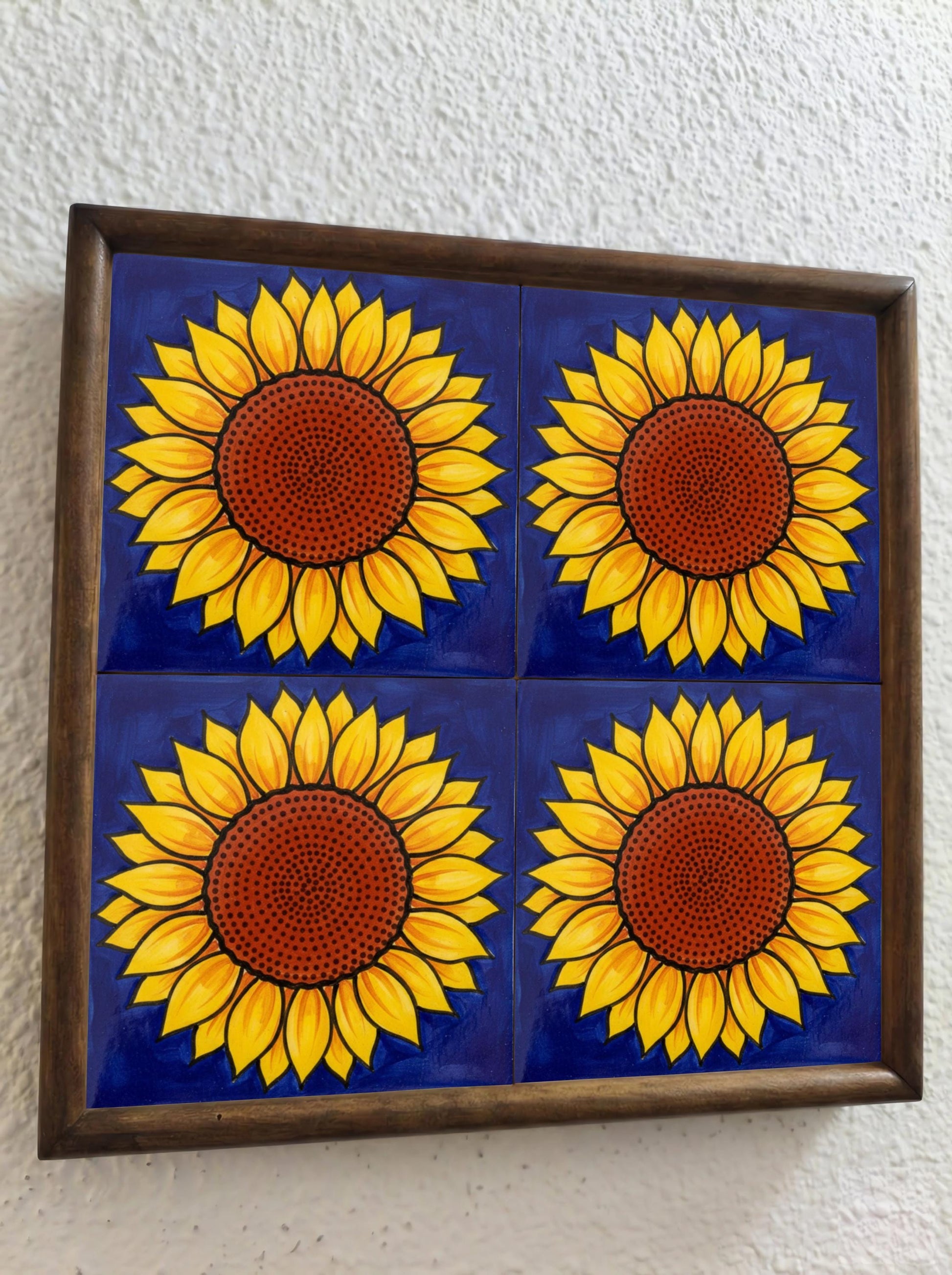 Pop Art Sunflower — Ornamental Ceramic Décor Ceramic Tile