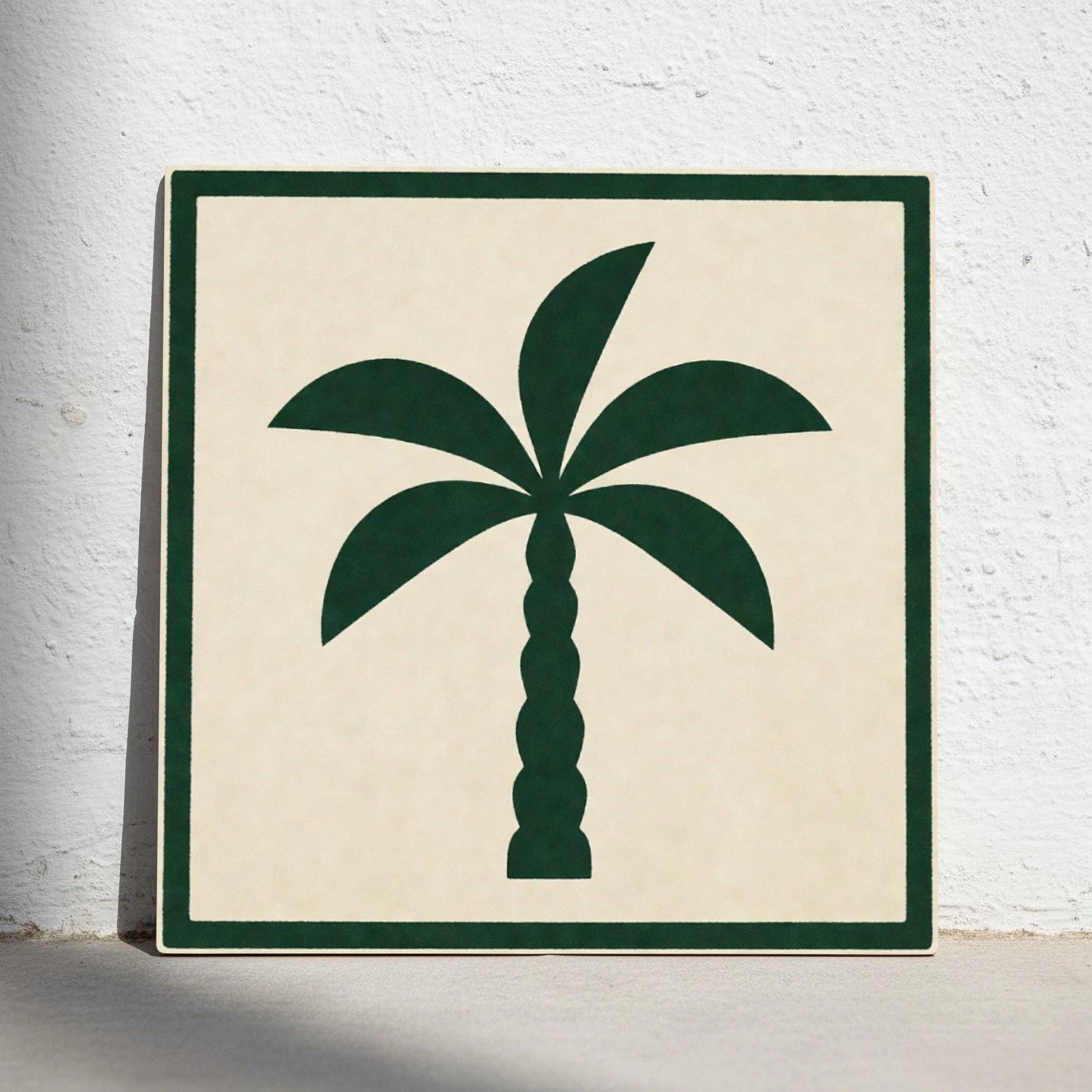 Ceramic Tile Palmera árbol minimalista — Timeless Decorative Design