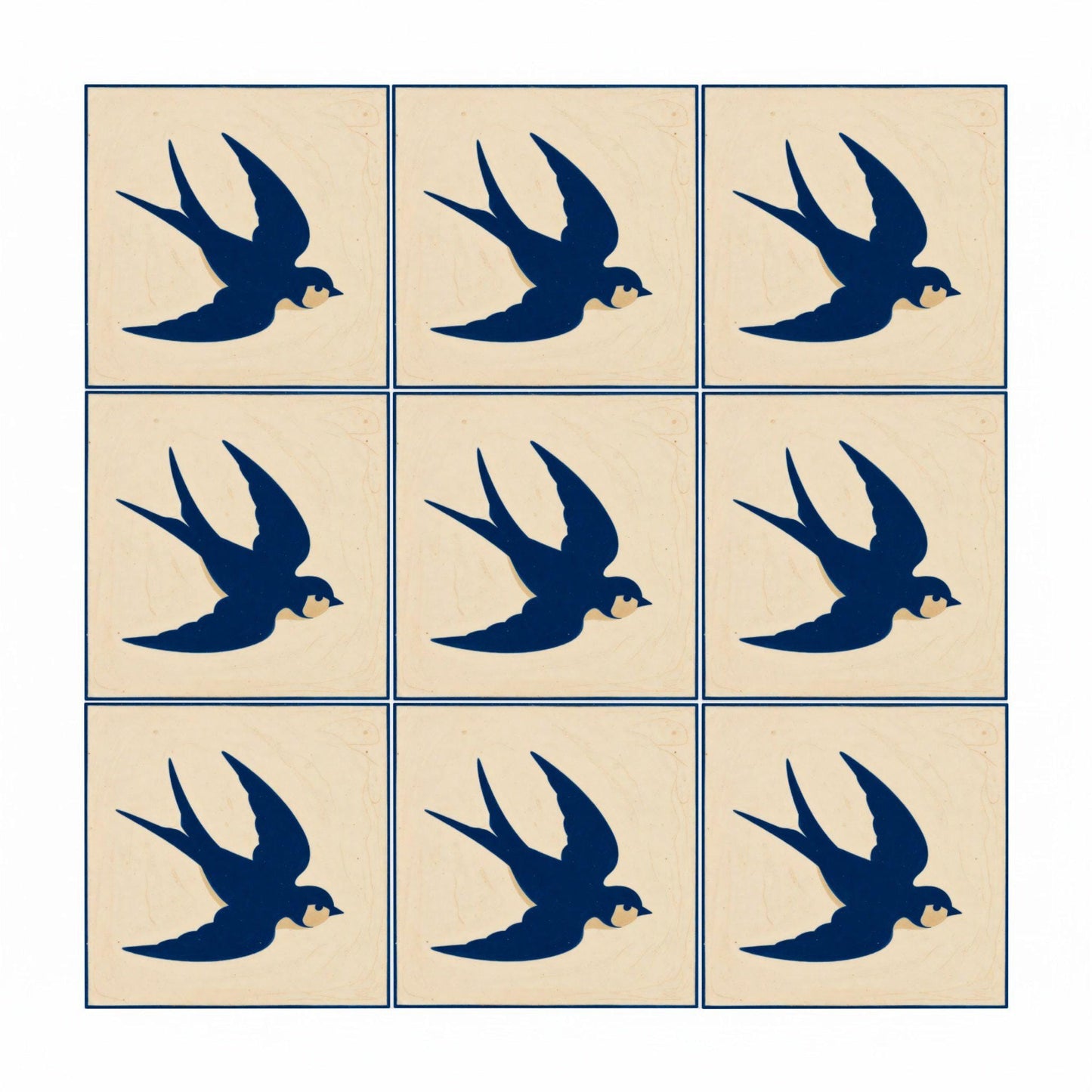 Swallow Minimalist — Classic Decorative Pattern Ceramic Tile