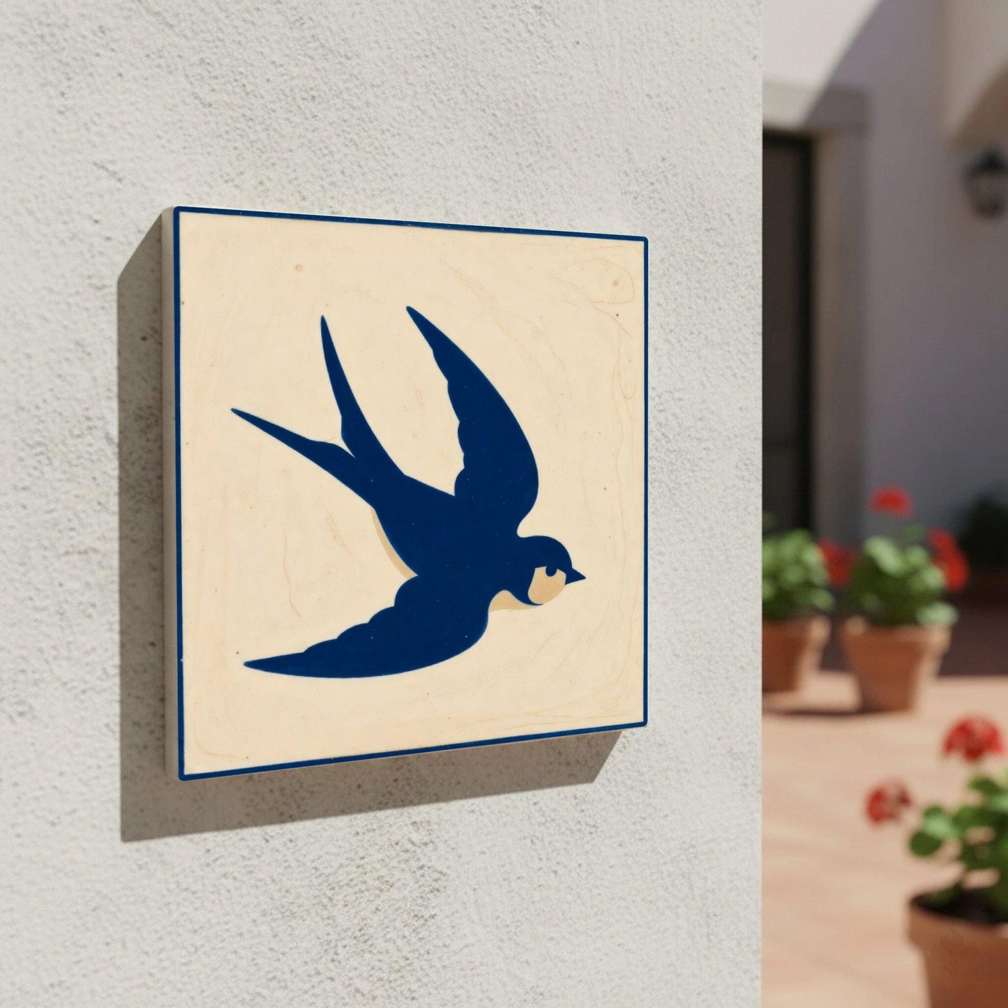 Swallow Minimalist — Classic Decorative Pattern Ceramic Tile