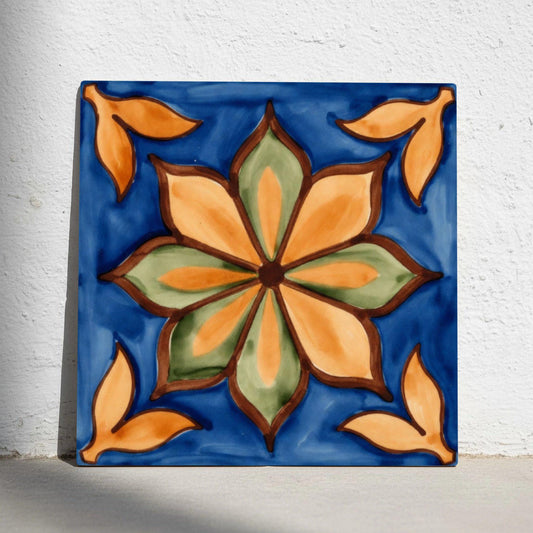 Azulejo Floral mediterráneo