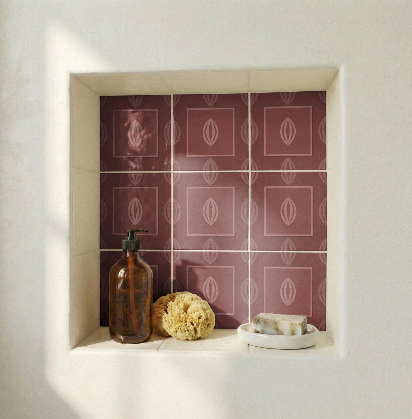 Ceramic Tile Terracotta Geometric Minimalist — Precision-Line Geometry