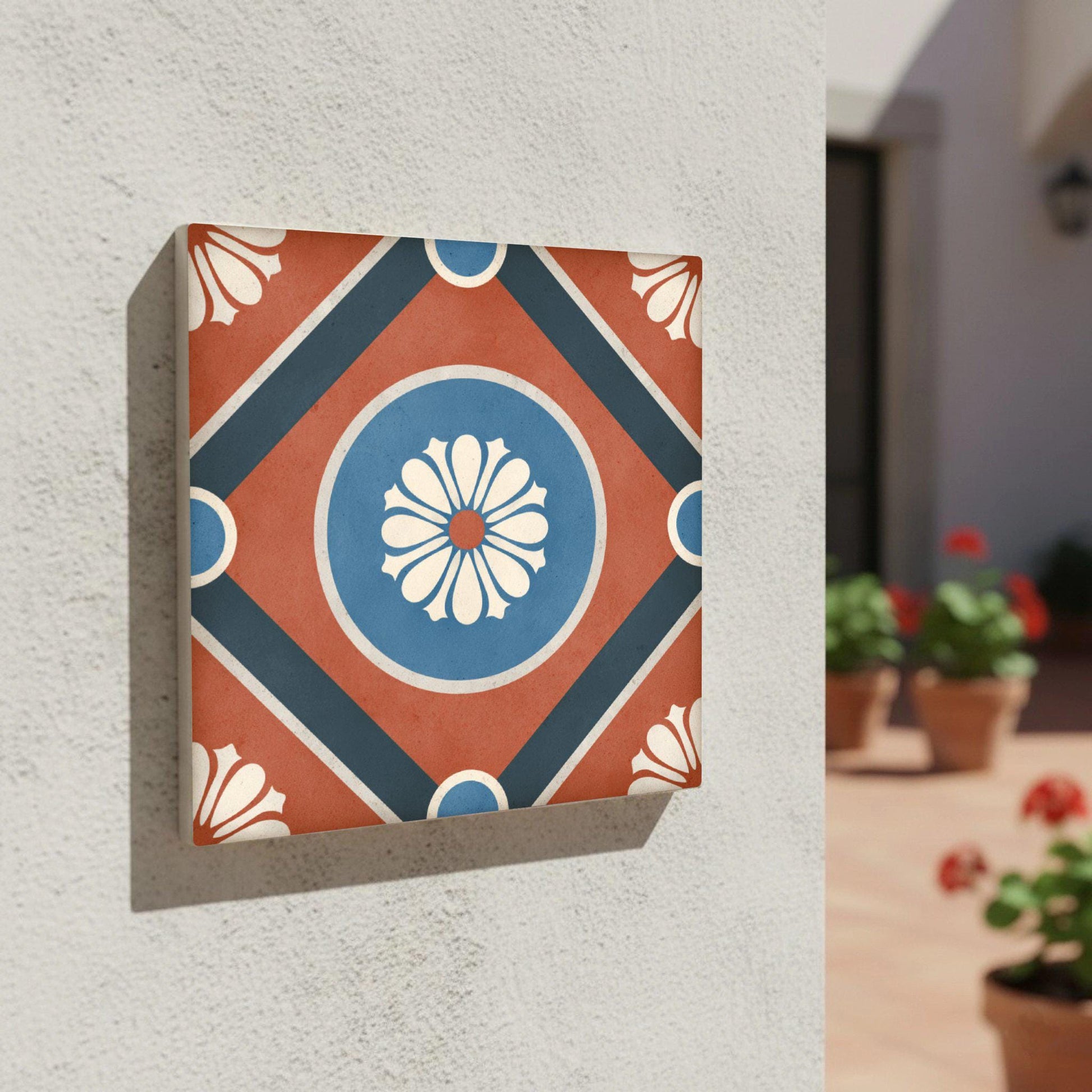 Naples Majolica — Travel-Inspired Wall Art Ceramic Tile