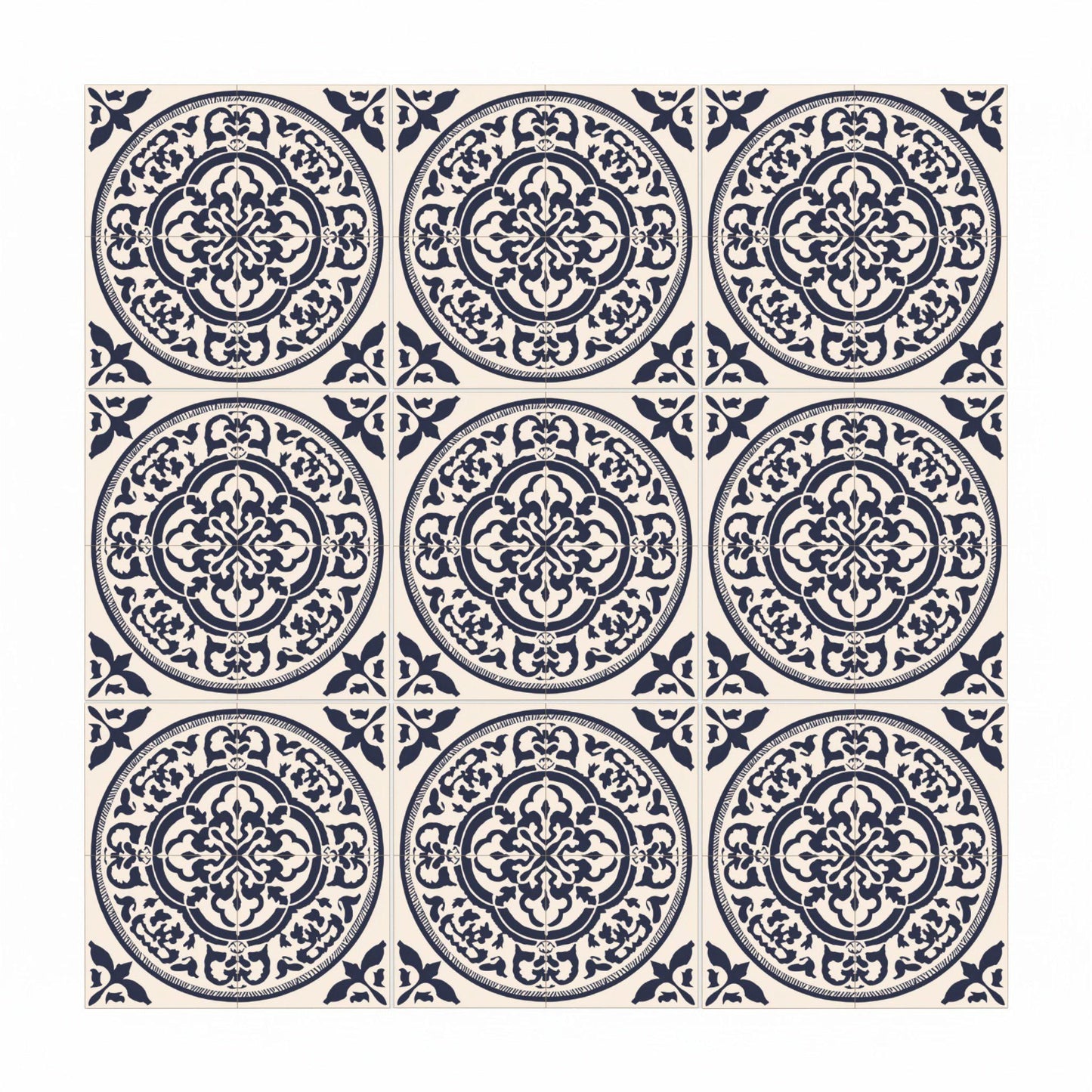 Ceramic Tile Stockholm Blue — Modern Geometric Design