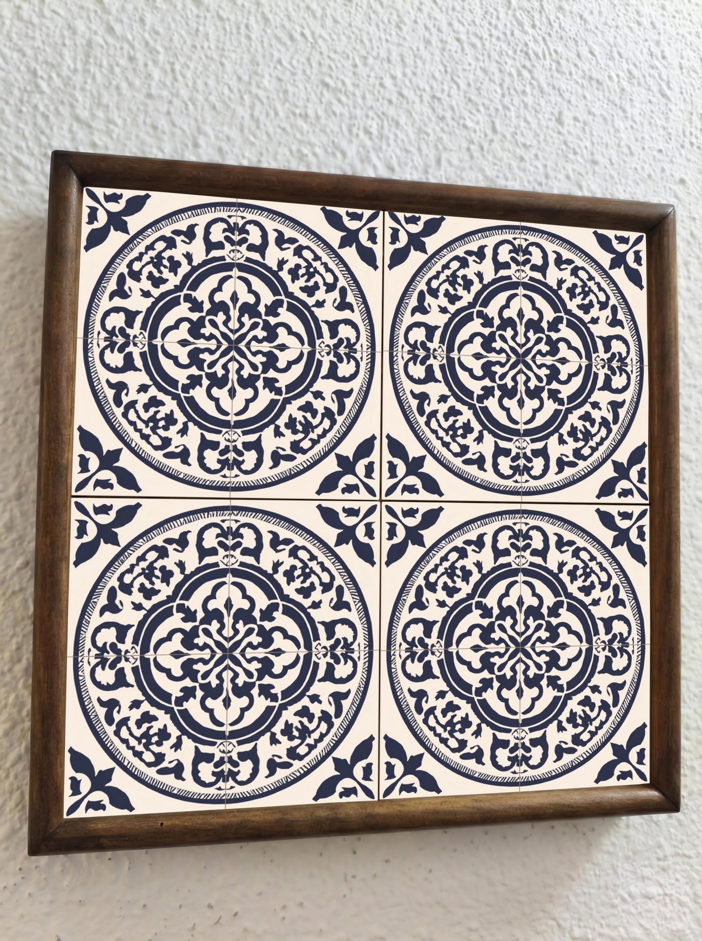 Ceramic Tile Stockholm Blue — Modern Geometric Design
