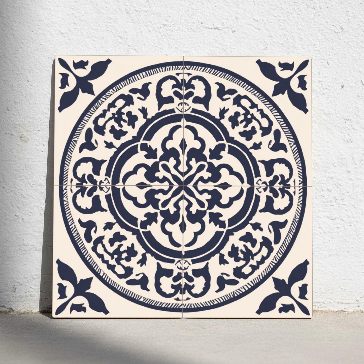 Ceramic Tile Stockholm Blue — Modern Geometric Design