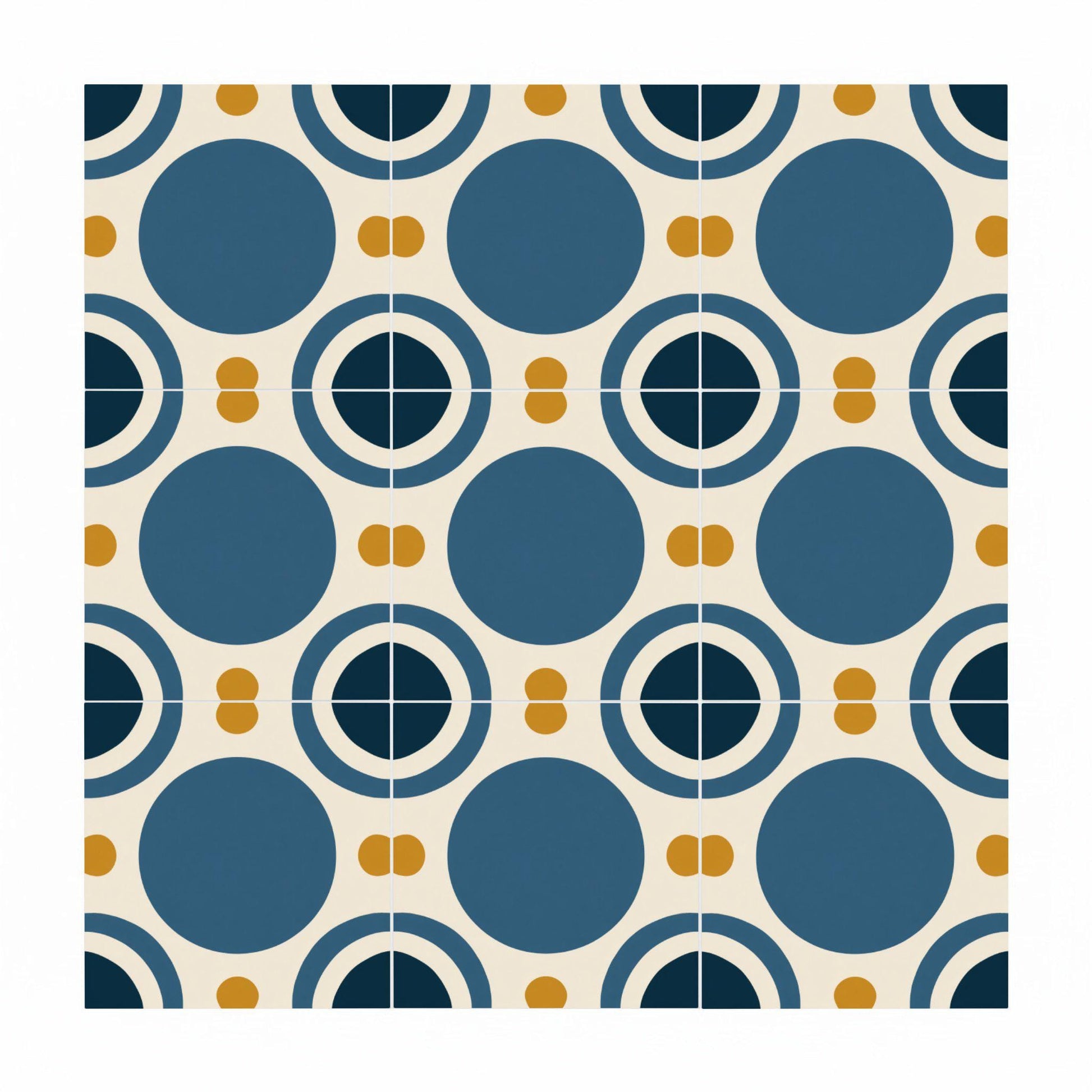 Solar Transit Observatory — Contemporary Geometric Décor Decorative Tile