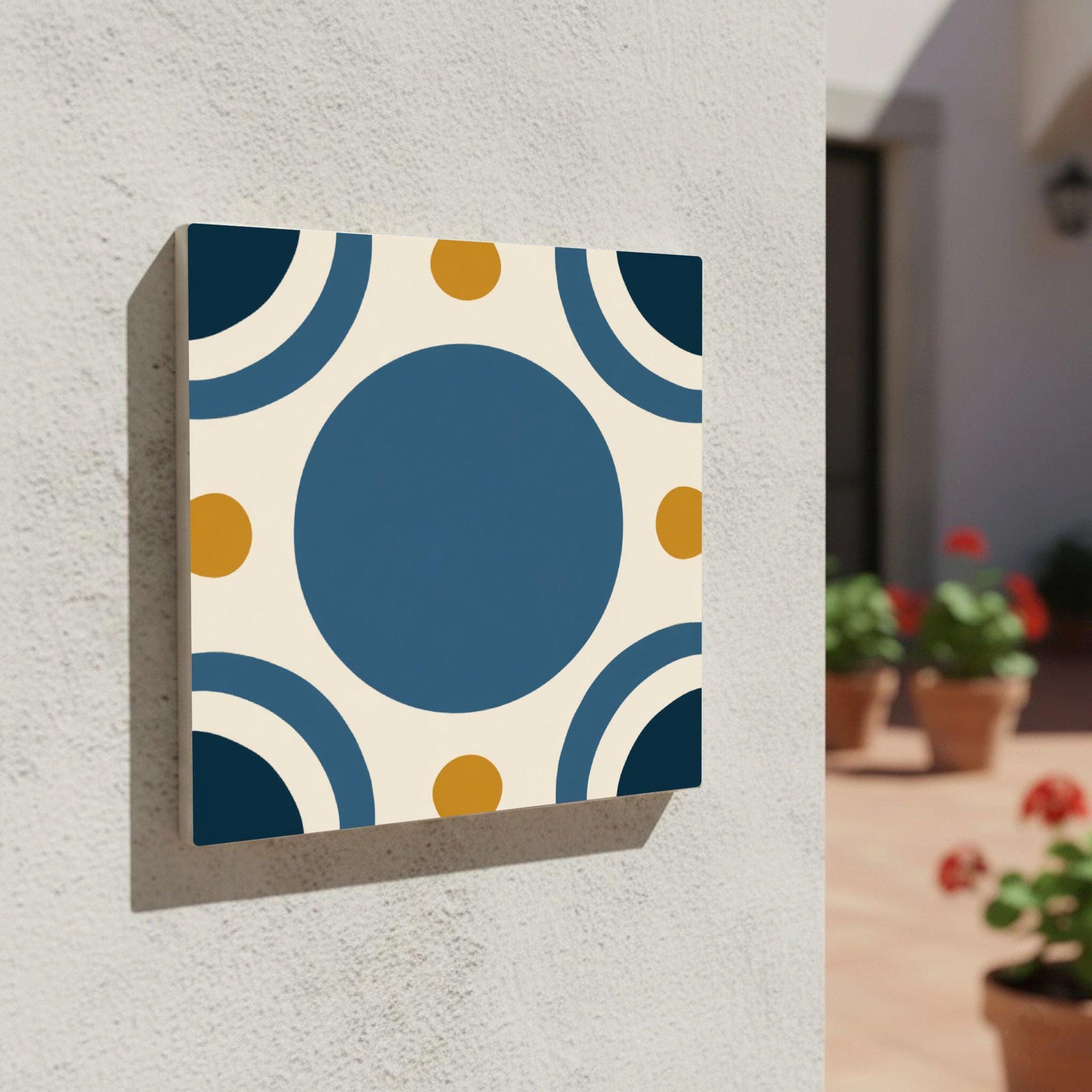 Solar Transit Observatory — Contemporary Geometric Décor Decorative Tile