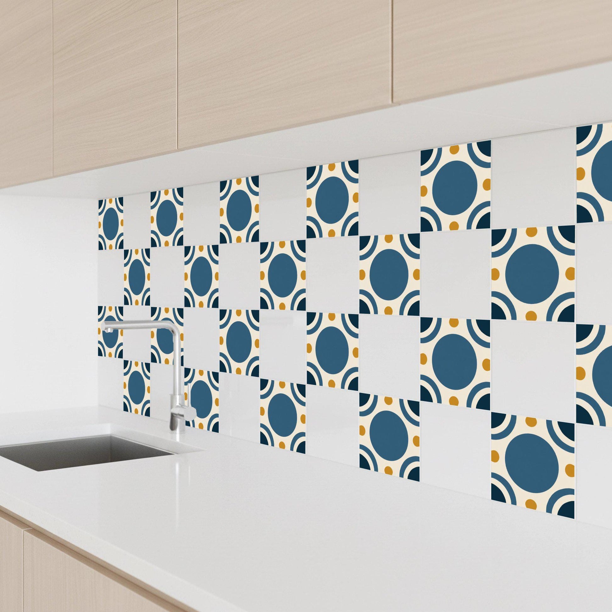 Solar Transit Observatory — Contemporary Geometric Décor Decorative Tile