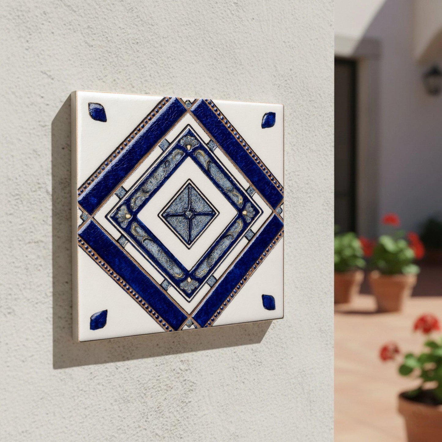 Cobalto Style Monastic Geometry — Precision-Line Geometry Ceramic Tile