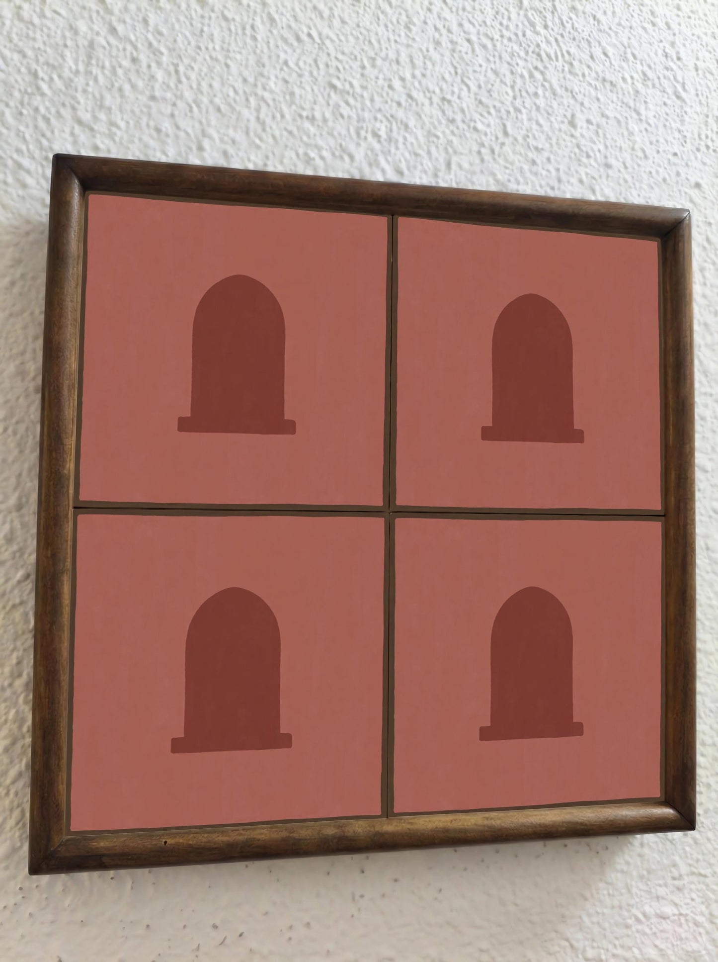 Azulejo Terracotta Arco Minimalista — Stile Mediterraneo