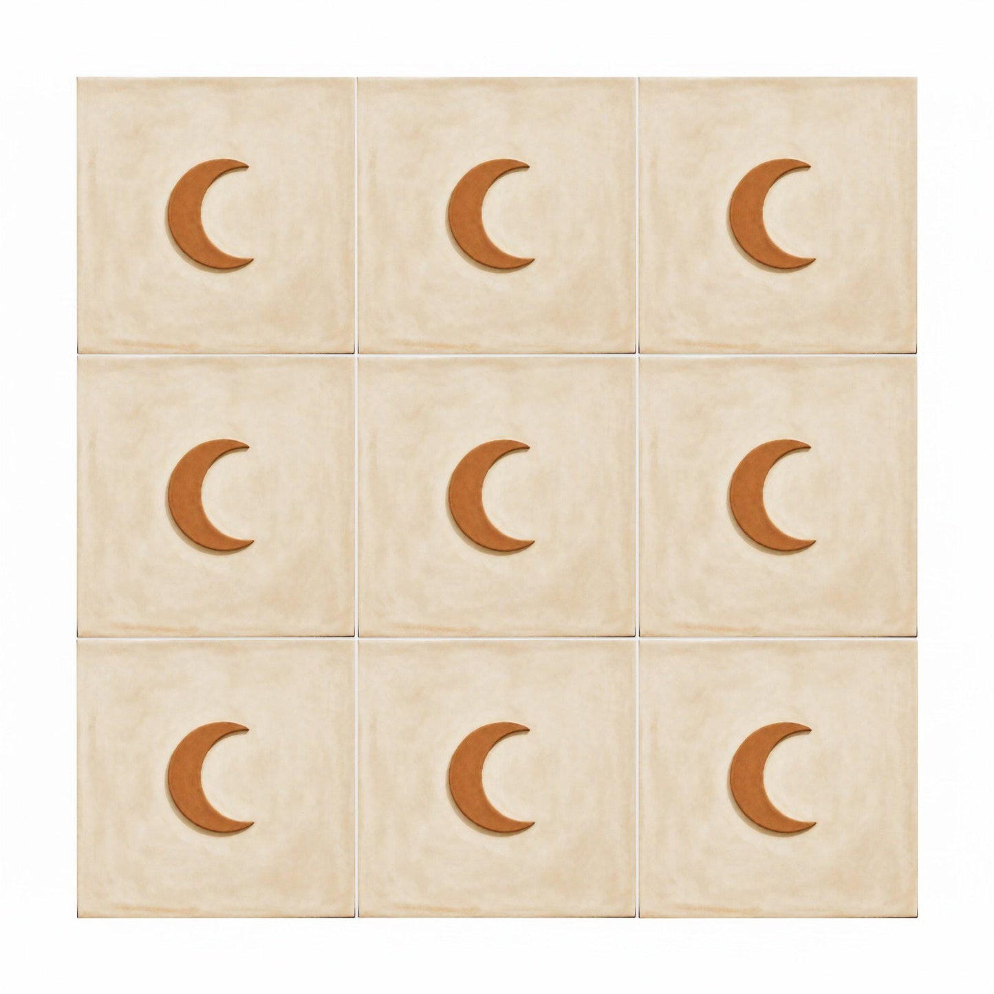 Crescent luna minimalista — Mediterranean Kitchen Tile Decorative Tile