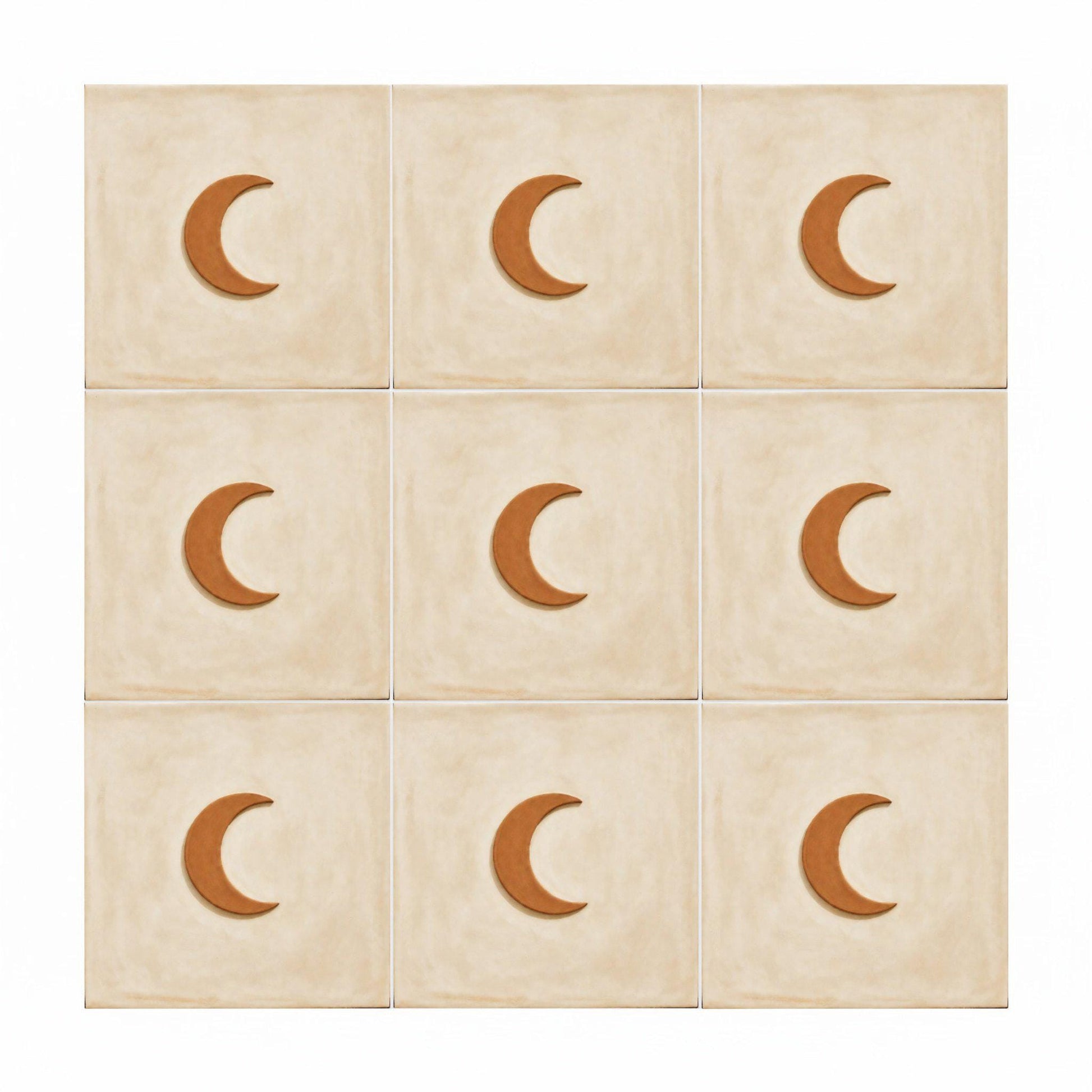 Crescent luna minimalista — Mediterranean Kitchen Tile Decorative Tile