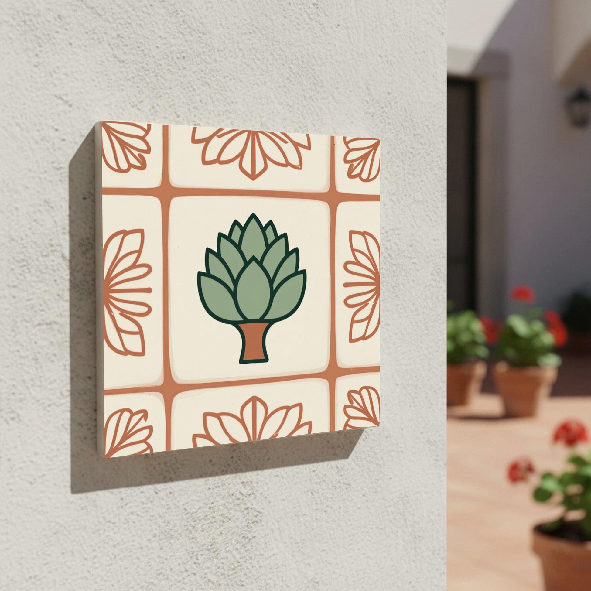Azulejo Artichoke mediterráneo