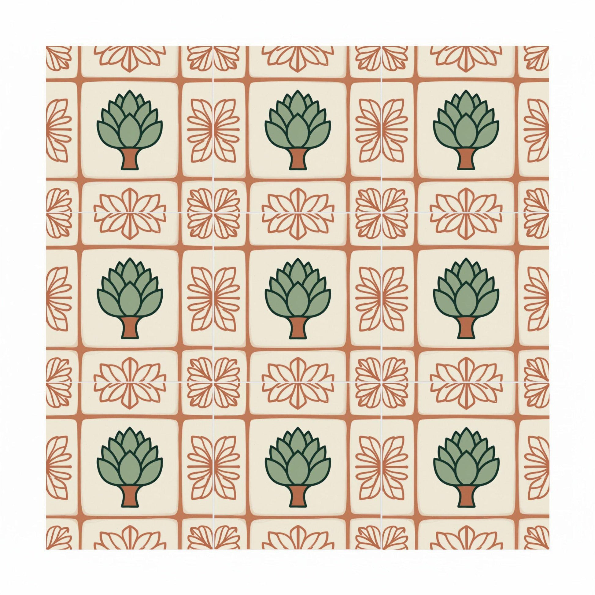 Azulejo Artichoke mediterráneo