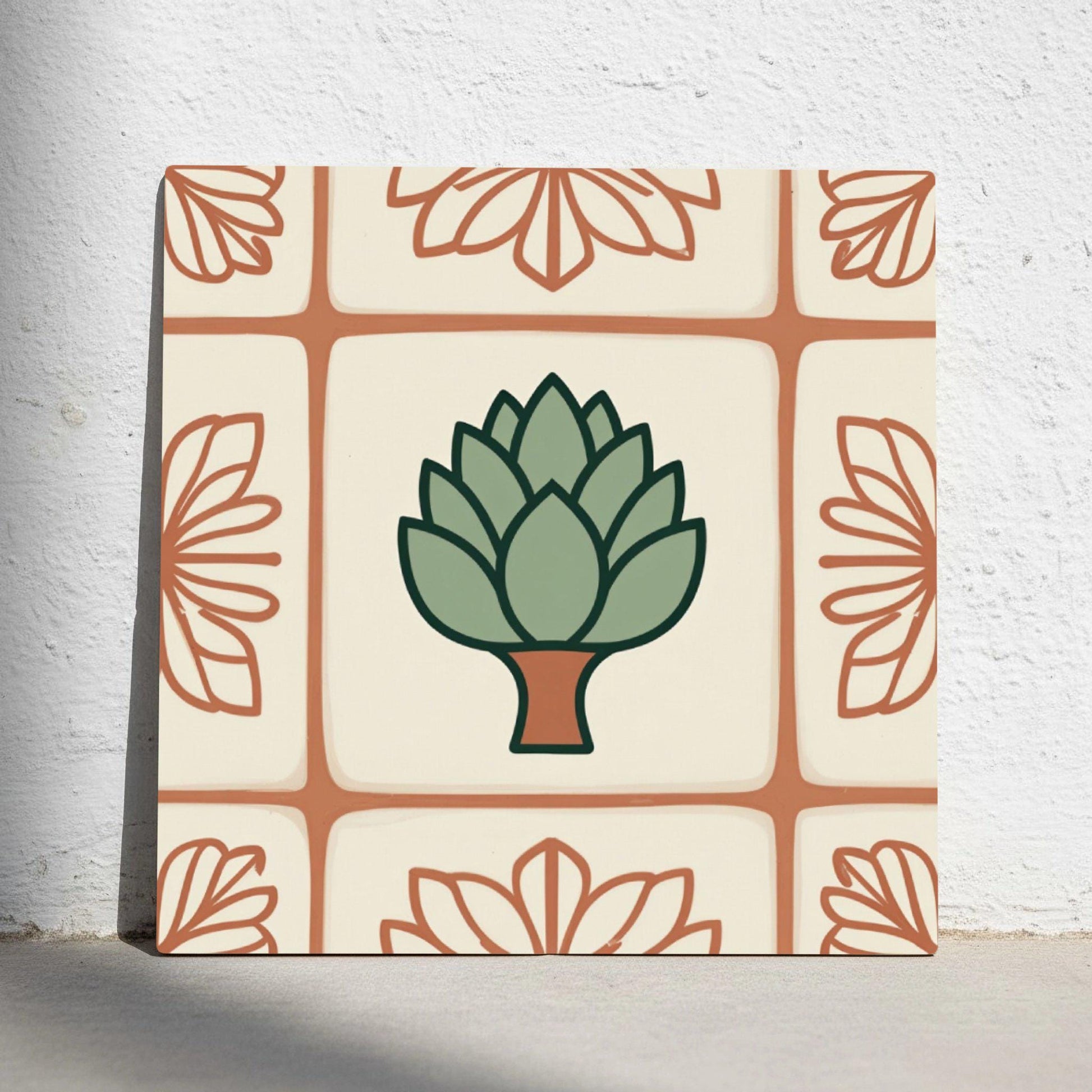 Azulejo Artichoke mediterráneo