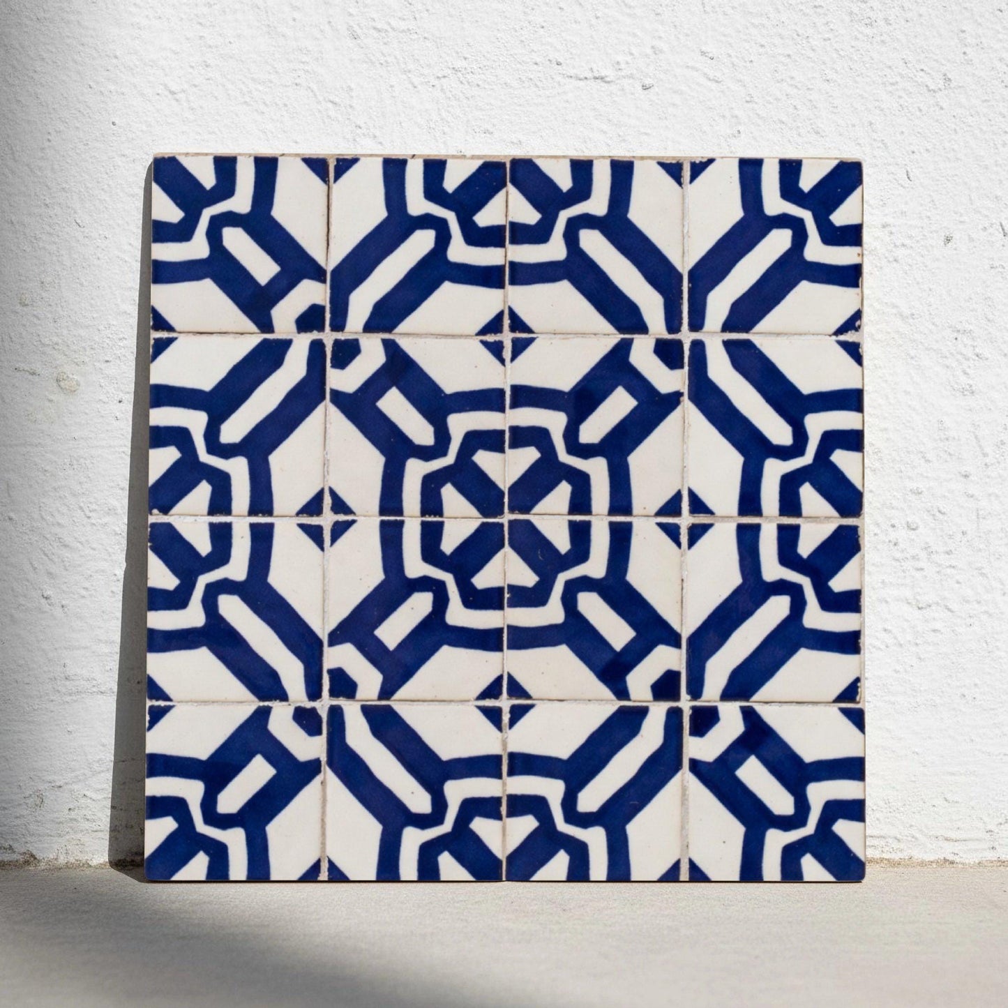 Ceramic Tile Indigo Geometric — Precision-Line Geometry