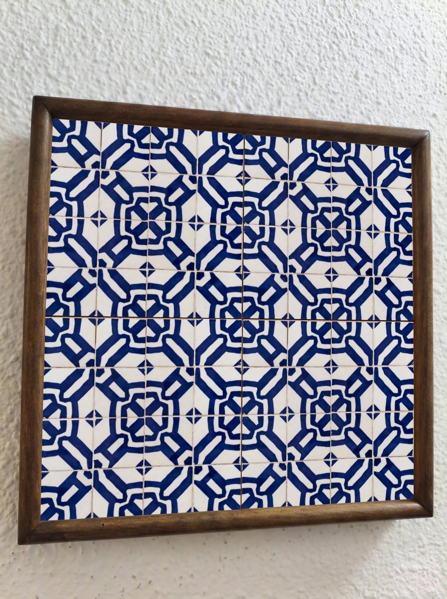 Ceramic Tile Indigo Geometric — Precision-Line Geometry