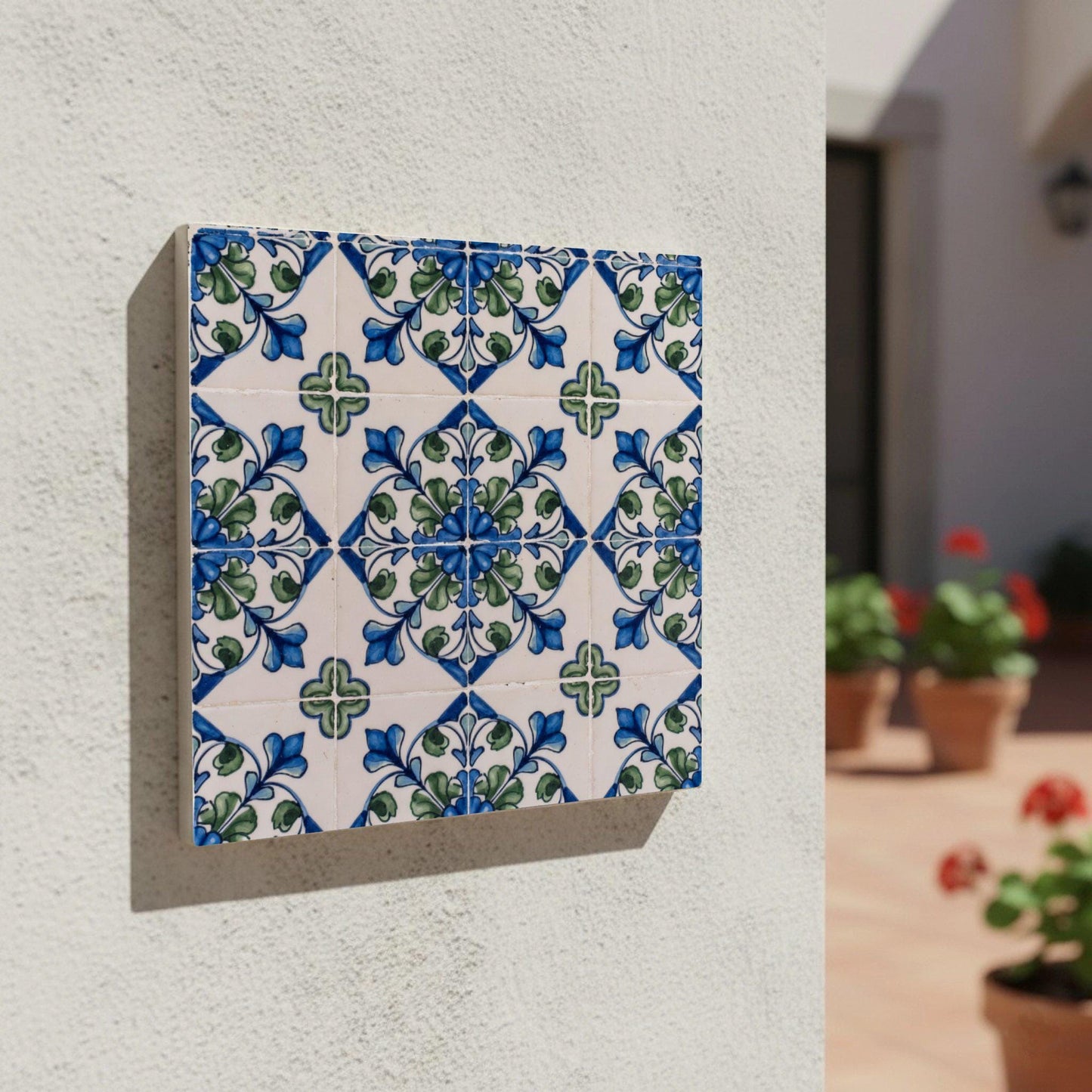 Botanical Mediterranean — Nature Motif Décor Ceramic Tile