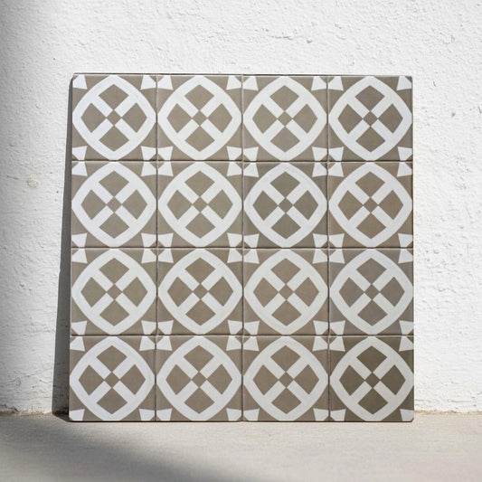 Azulejo Neutro geométrico