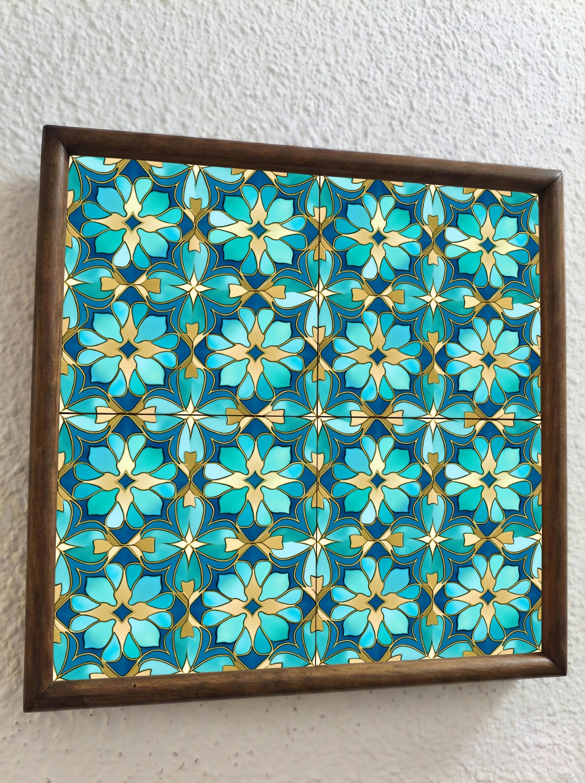 Gaudí Inspired · Ceramic Wall Tile — Vintage-Style Ornament