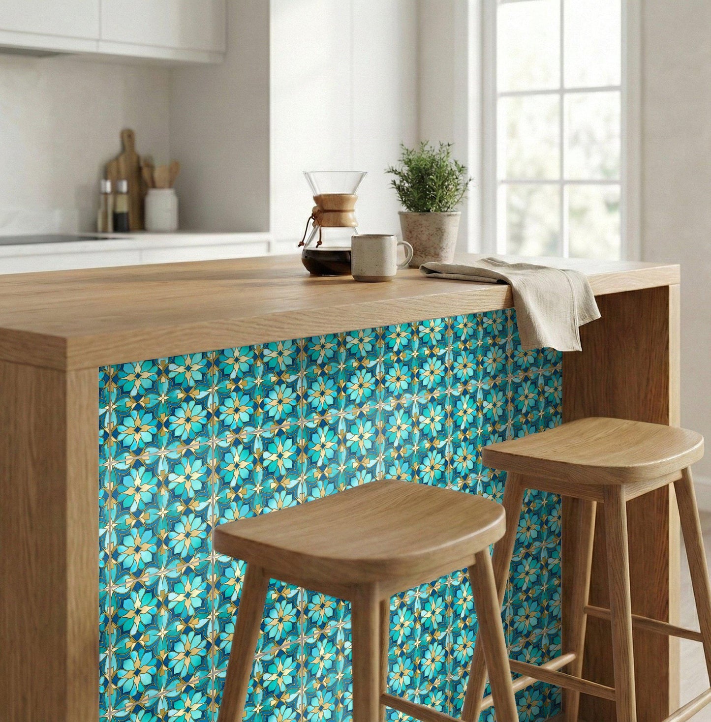 Gaudí Inspired · Ceramic Wall Tile — Vintage-Style Ornament