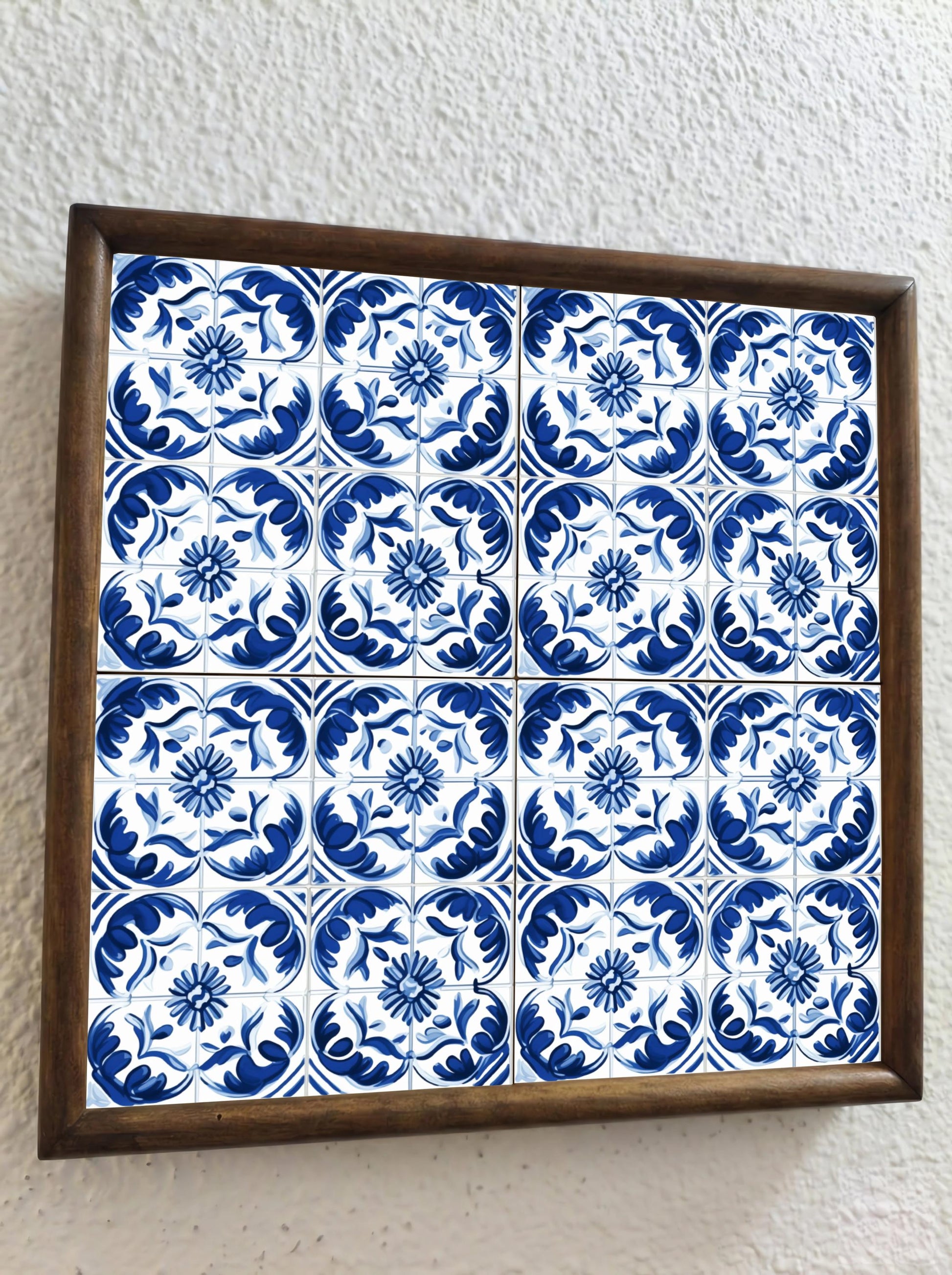 Azulejo Coimbra portugués azul azulejo
