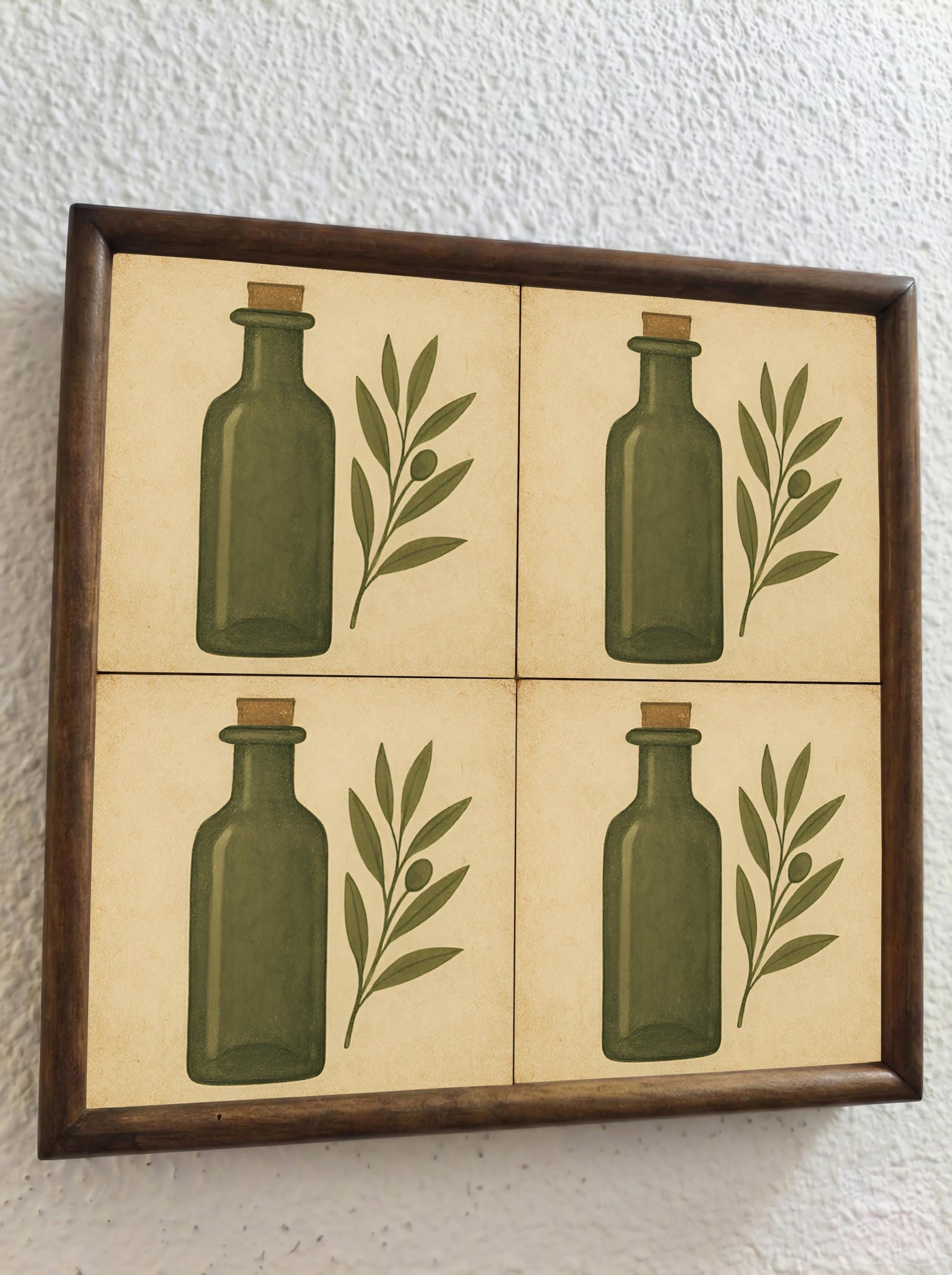 Tuscan Huile d'Olive — Carreau Céramique Motif Botanique