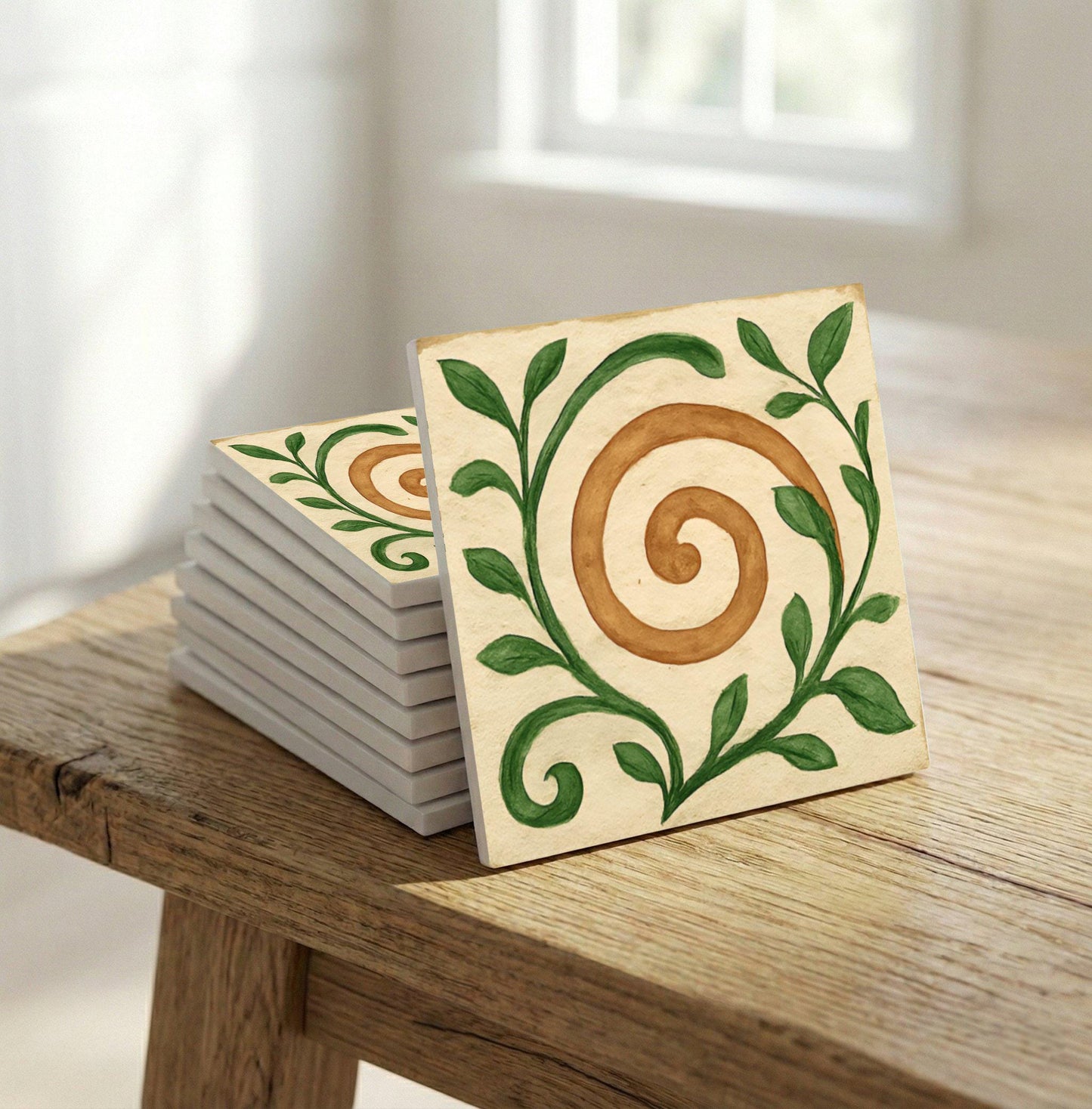Catalan parra mediterráneo — Piastrella in Ceramica, Decoro Costiero Mediterraneo