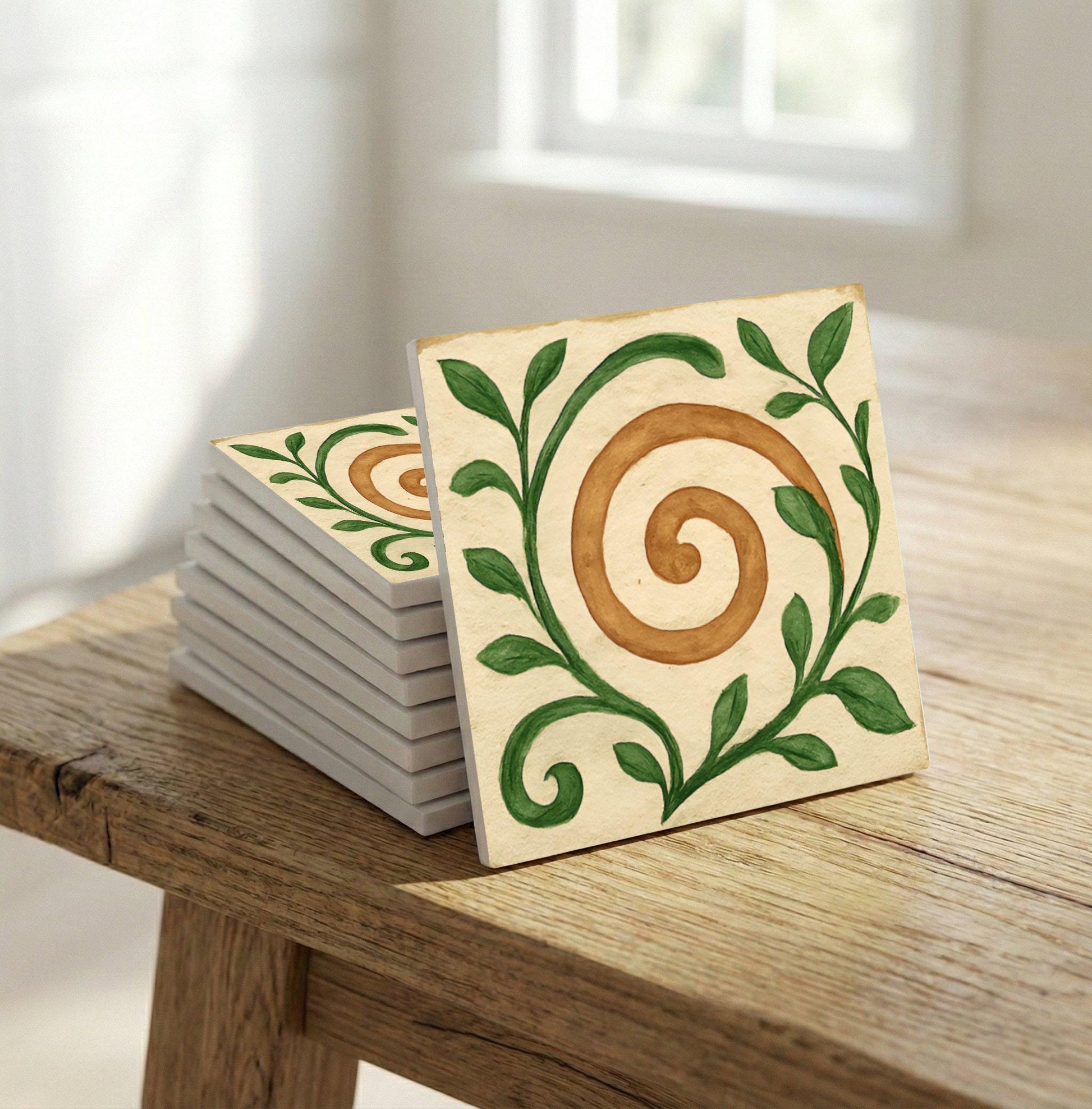 Catalan parra mediterráneo — Piastrella in Ceramica, Decoro Costiero Mediterraneo