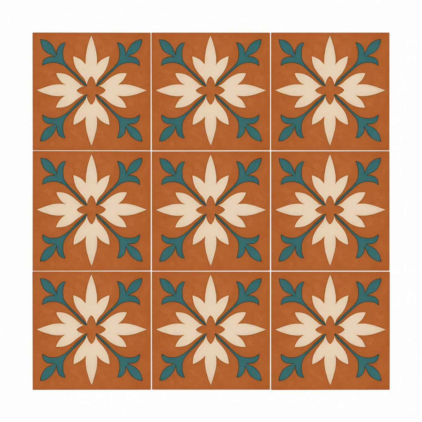 Siena Terracotta — Nature Motif Décor Decorative Tile