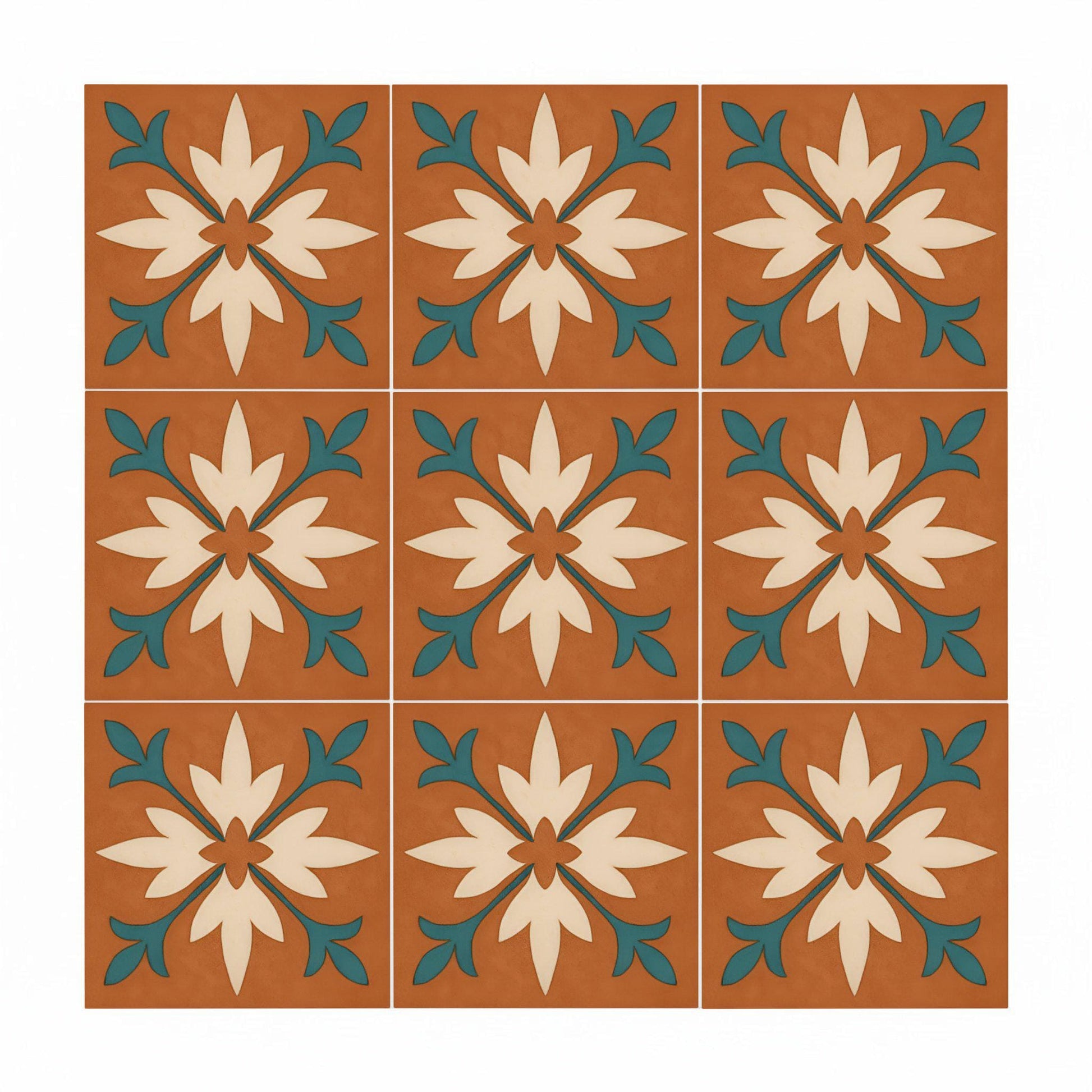 Siena Terracotta — Nature Motif Décor Decorative Tile