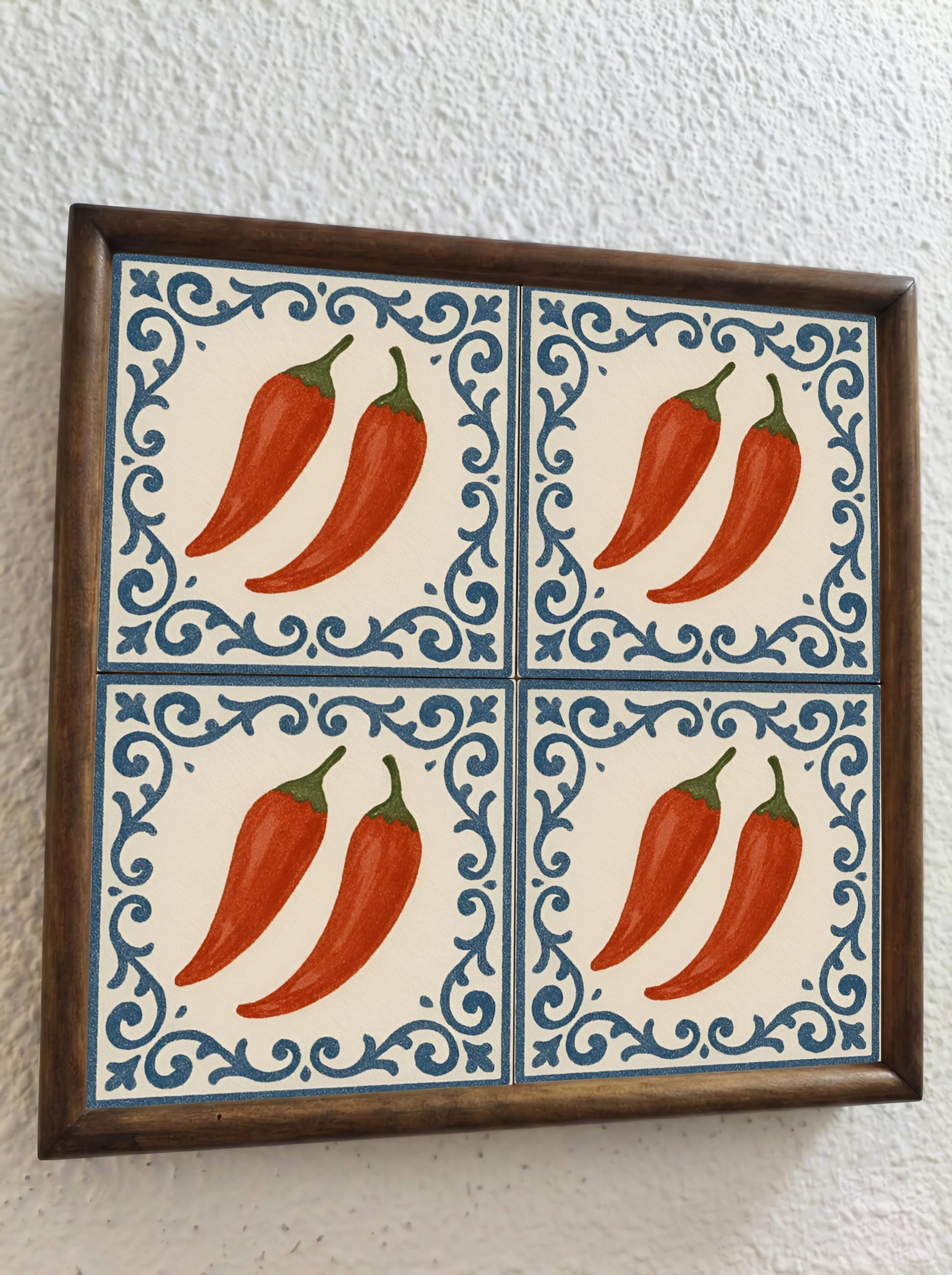 Carreau Chili Pepper Méditerranéen · Décor Côtier Méditerranéen