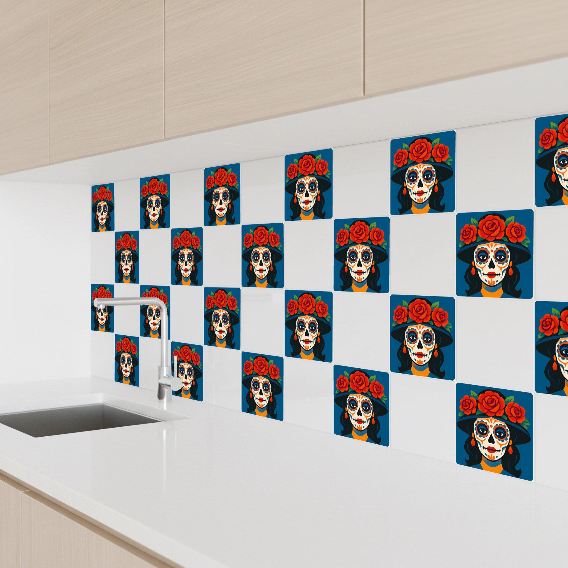 Azulejo Día de los Muertos