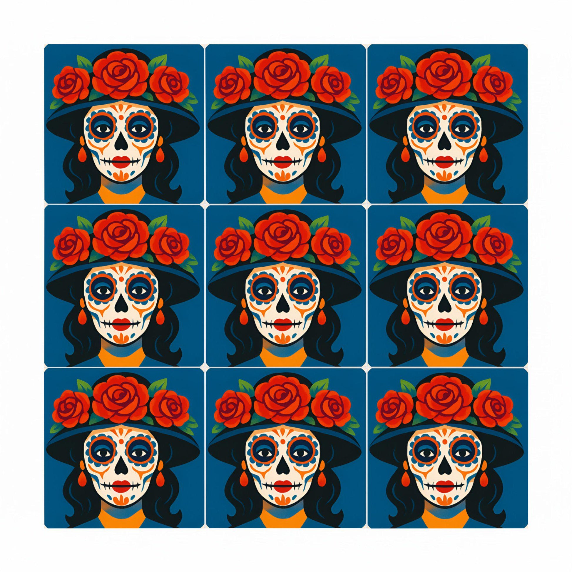 Azulejo Día de los Muertos