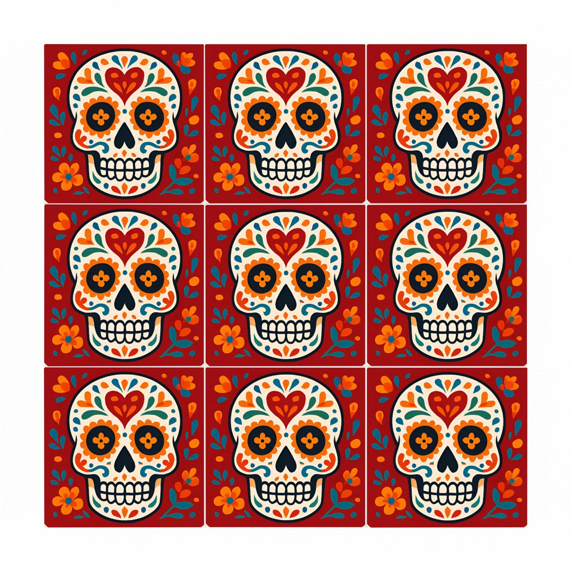 Azulejo Sugar Skull